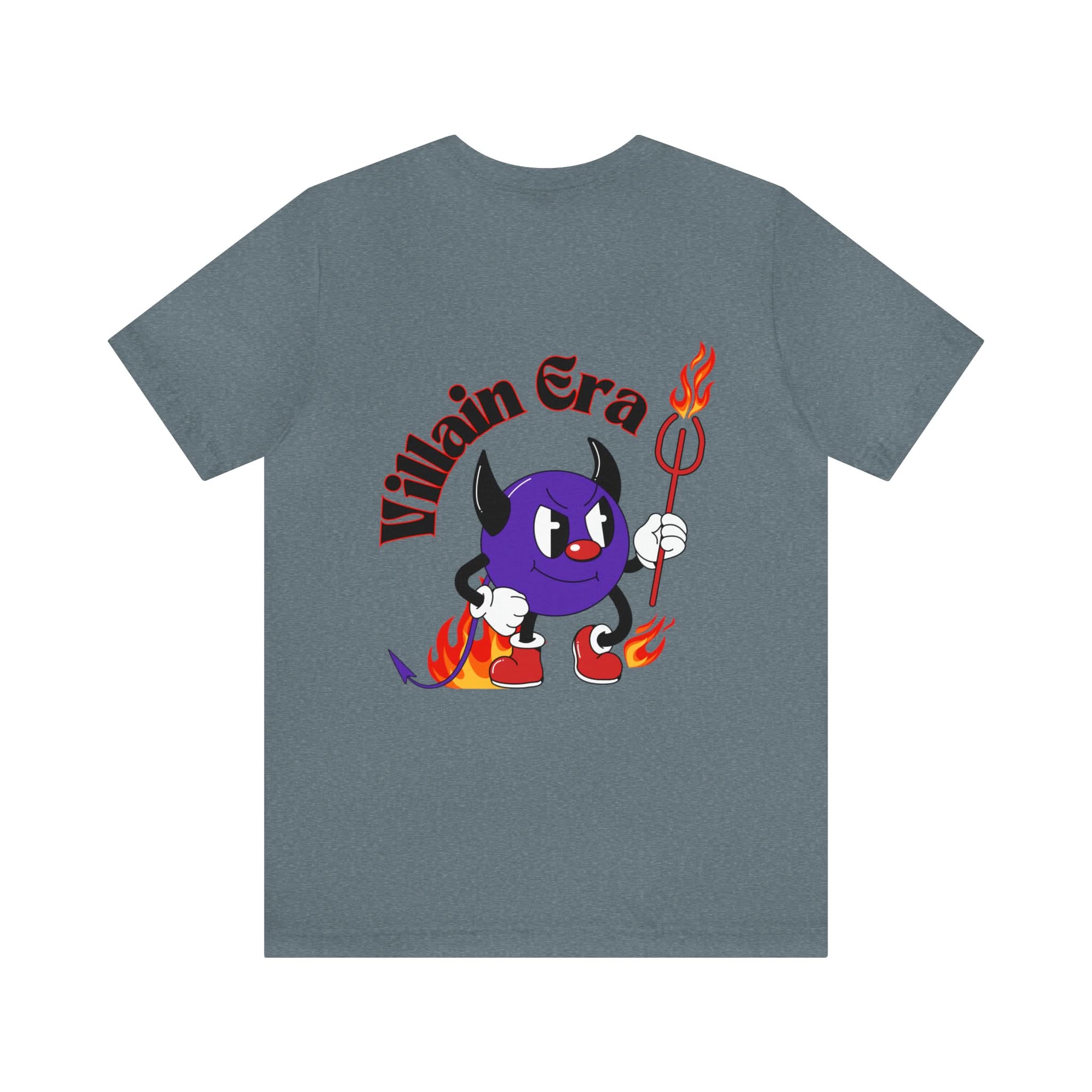Villain Era T-Shirt - heather slate back