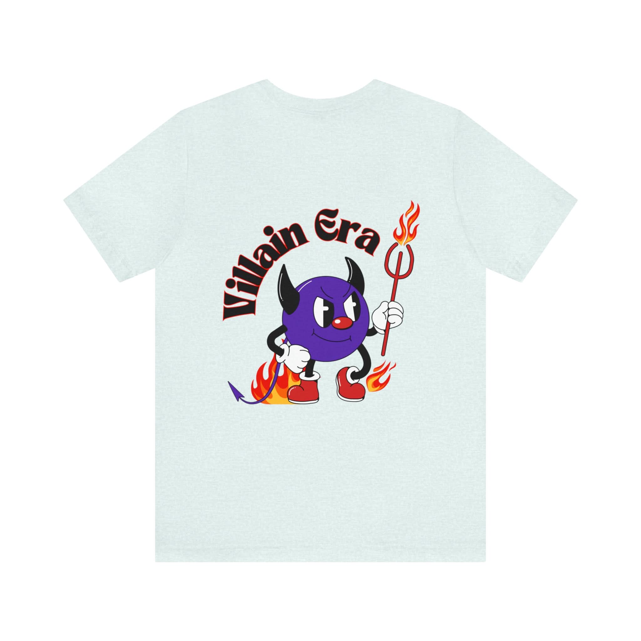 Villain Era T-Shirt - heather ice blue back