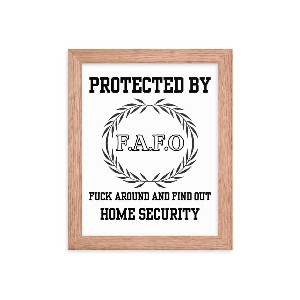 FAFO Framed Print