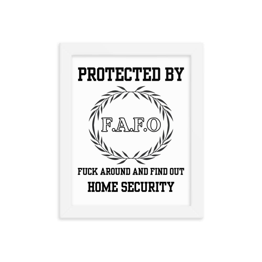 FAFO Framed Print