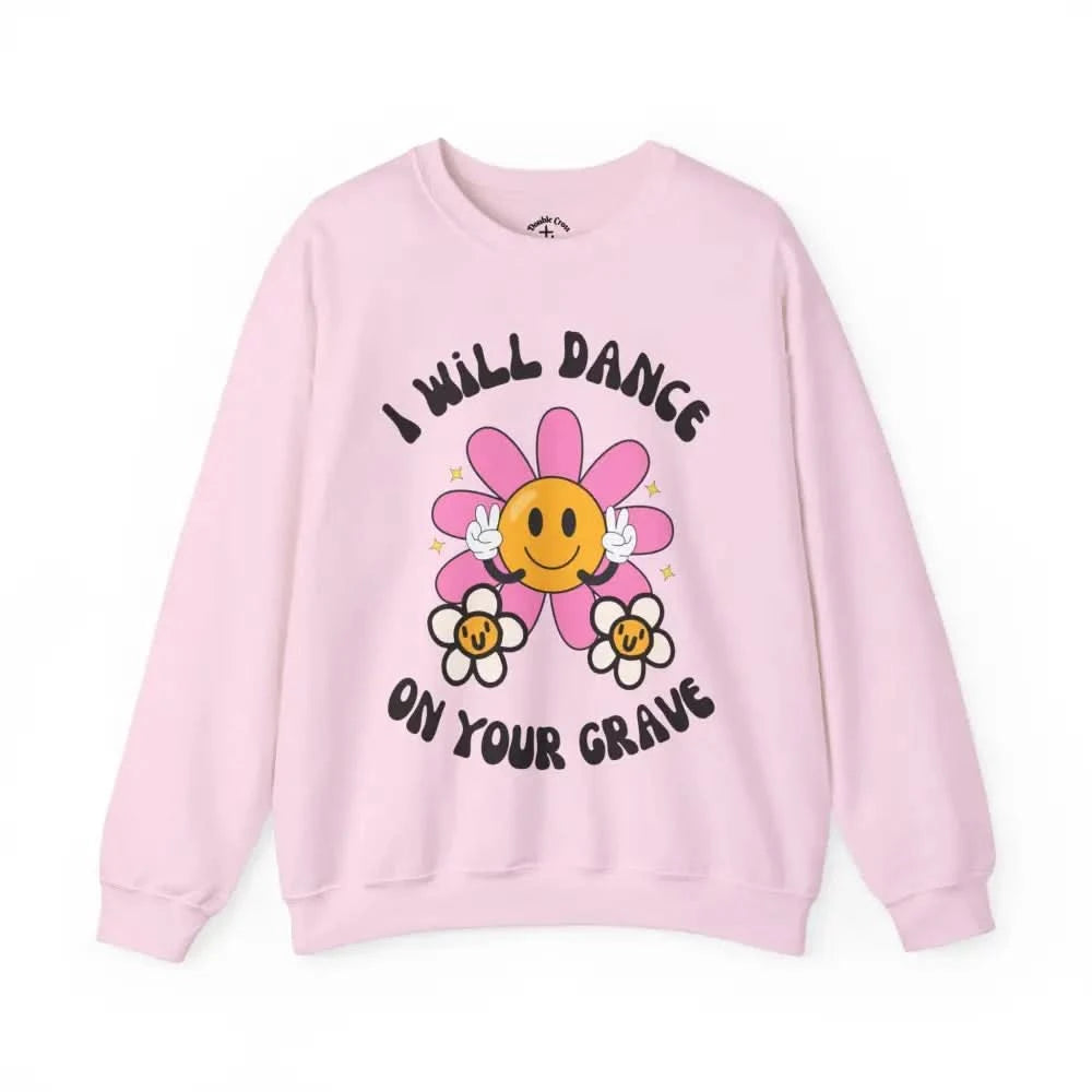 Grave Crewneck S / Light Pink Sweatshirt