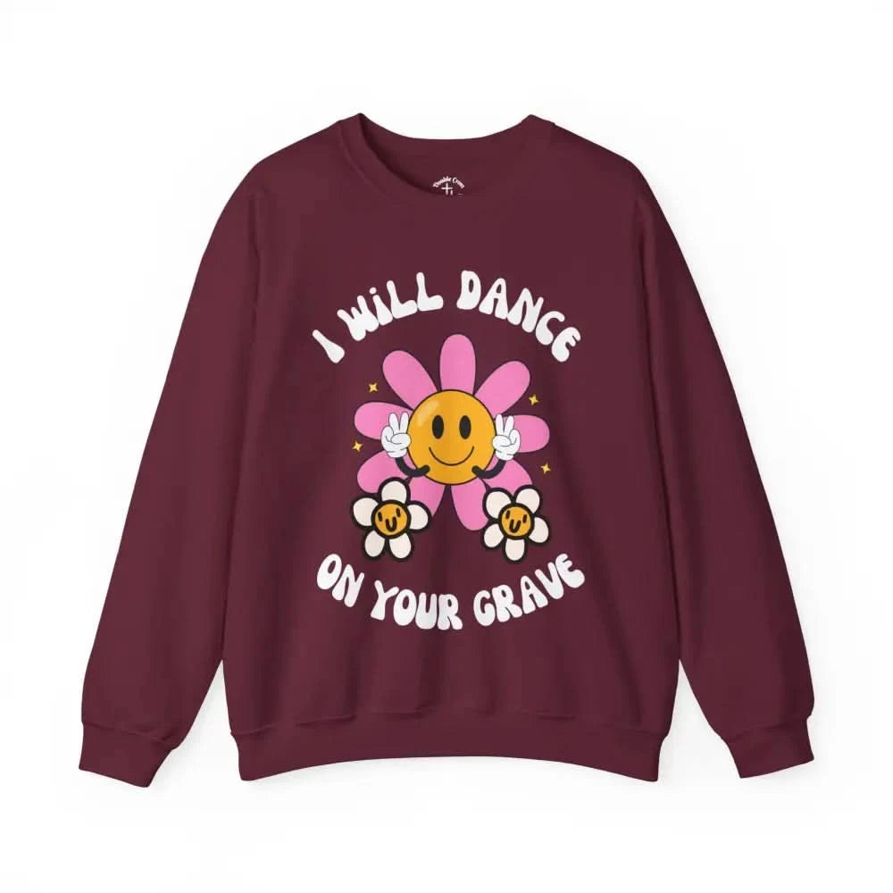 Grave Crewneck S / Maroon Sweatshirt