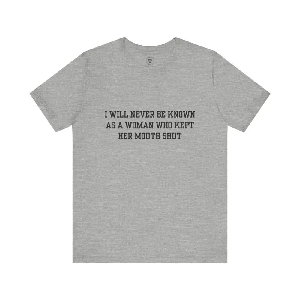 Mouth Shut T-Shirt Athletic Heather / Xs