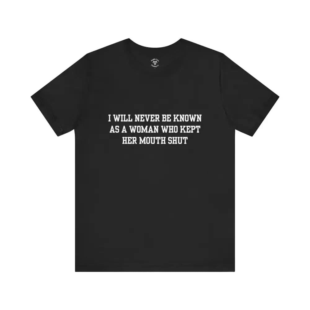 Mouth Shut T-Shirt Black / Xs