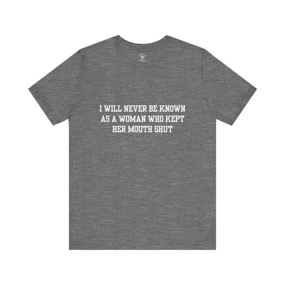 Mouth Shut T-Shirt Deep Heather / Xs