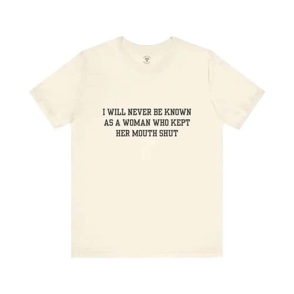 Mouth Shut T-Shirt Natural / Xs