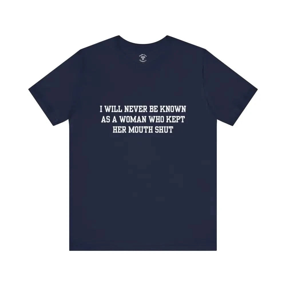 Mouth Shut T-Shirt Navy / Xs