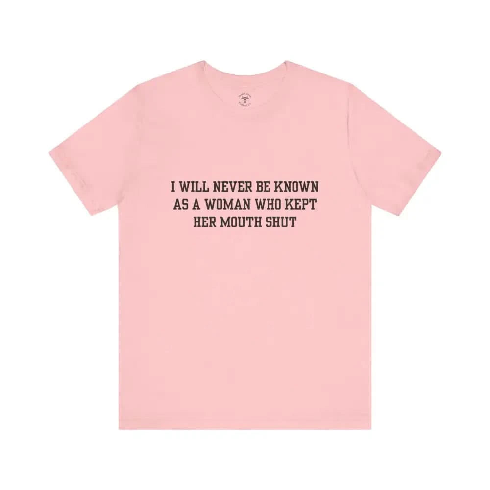 Mouth Shut T-Shirt Pink / Xs