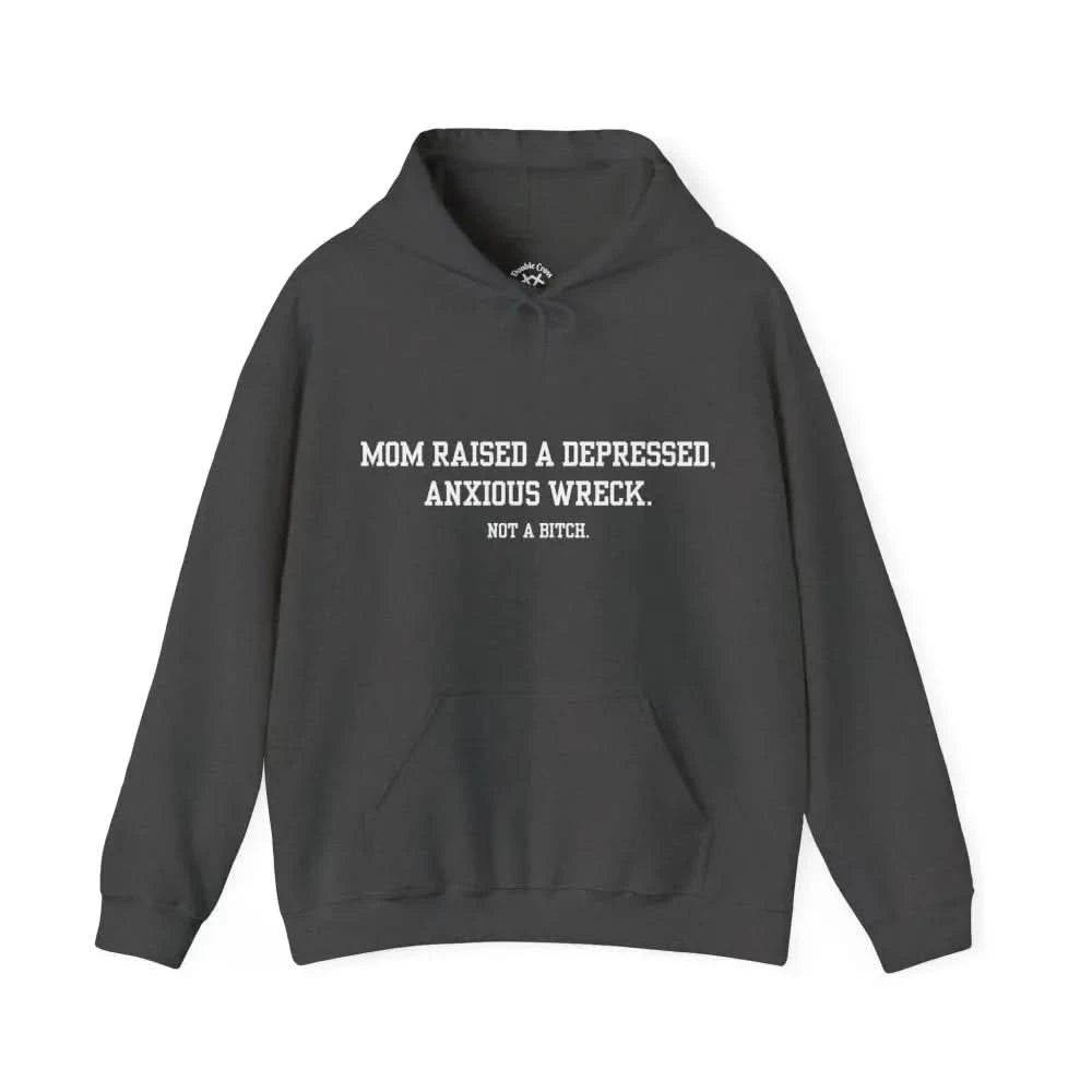 Not A Bitch Hoodie Dark Heather / S
