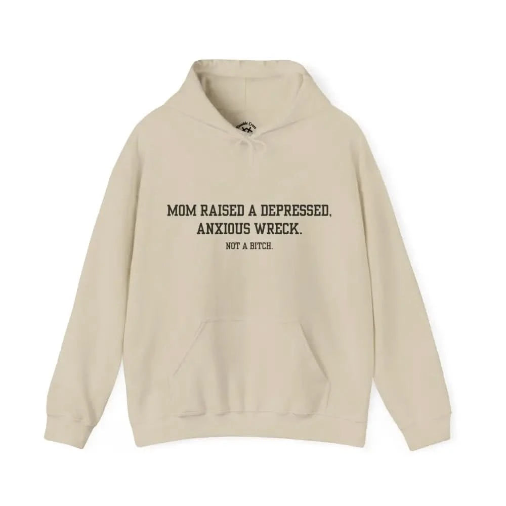 Not A Bitch Hoodie Sand / S