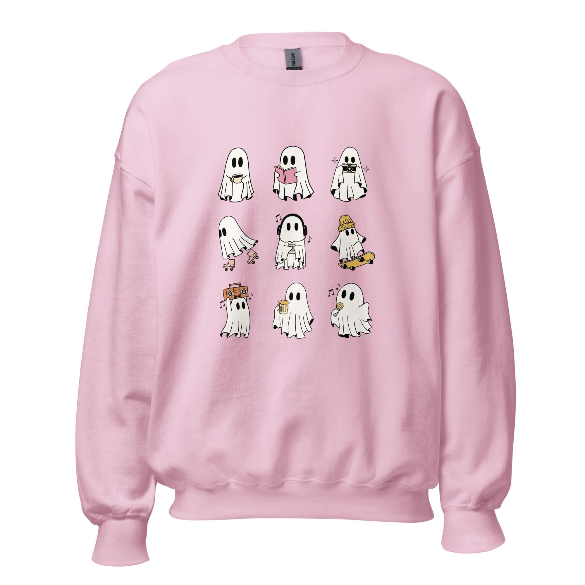 Ghosts Crewneck - Light Pink