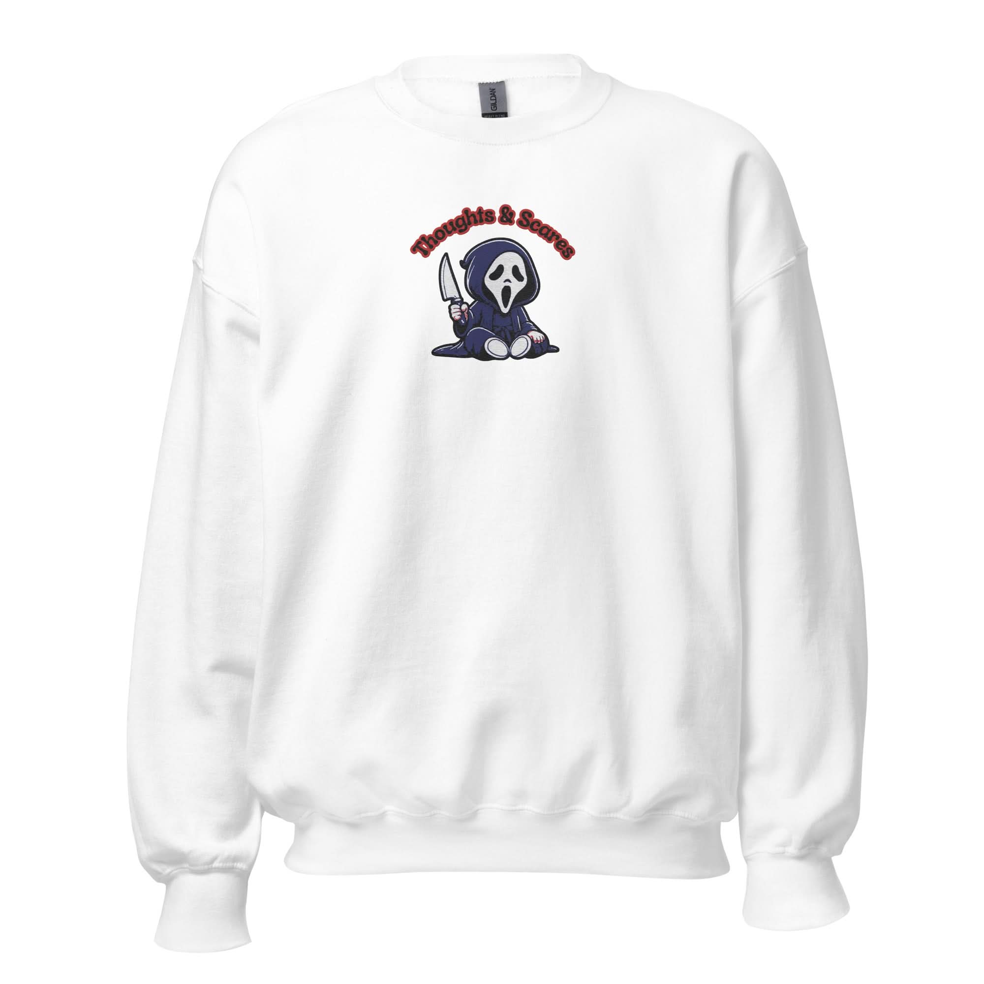 Thoughts & Scares Embroidered Crewneck