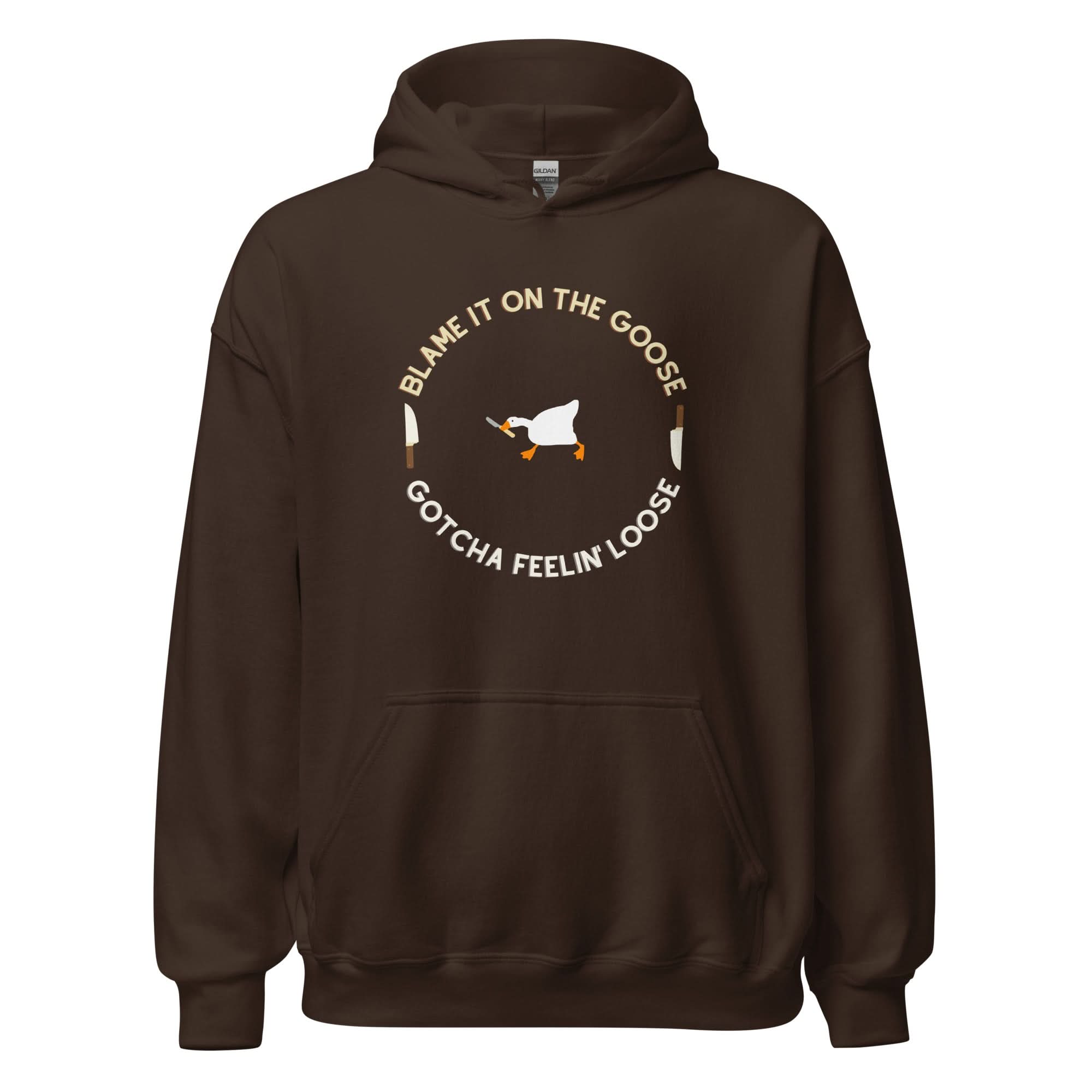 Silly Goose Hoodie Brown