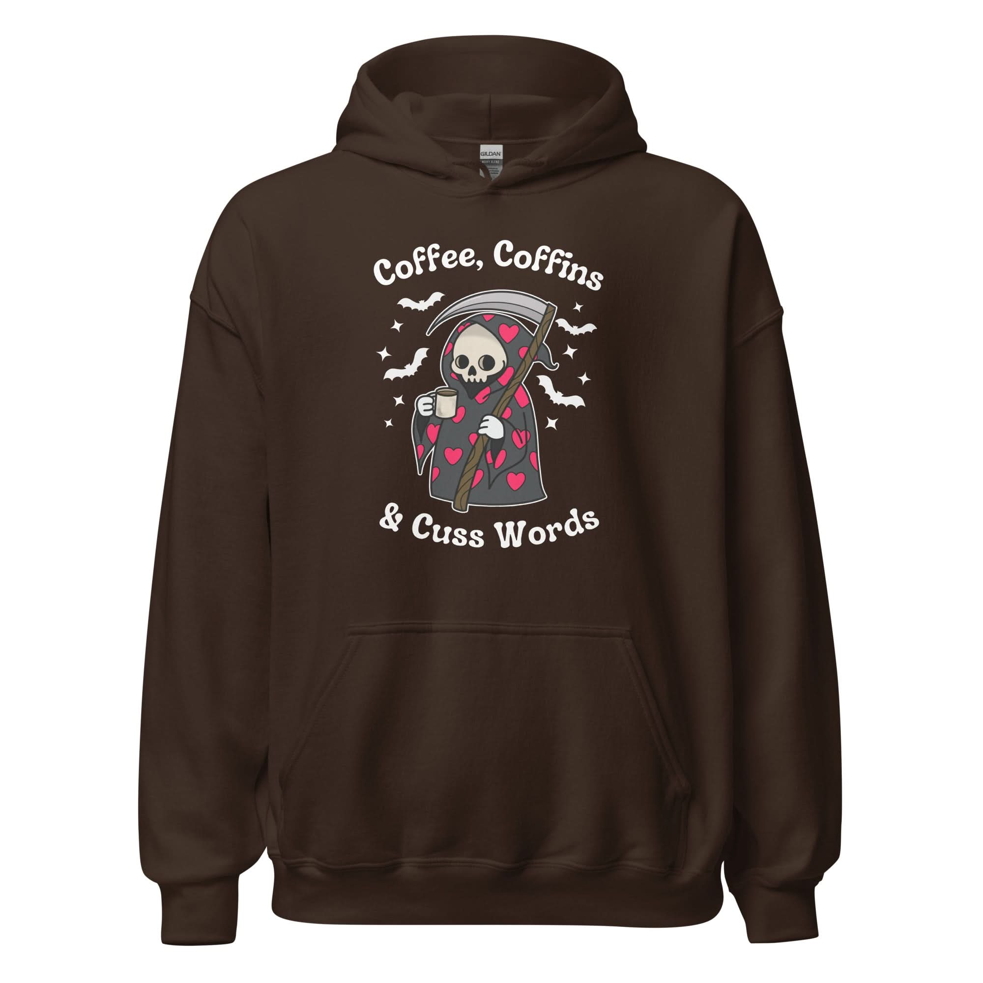 Coffee, Coffins, & Cuss Words Hoodie
