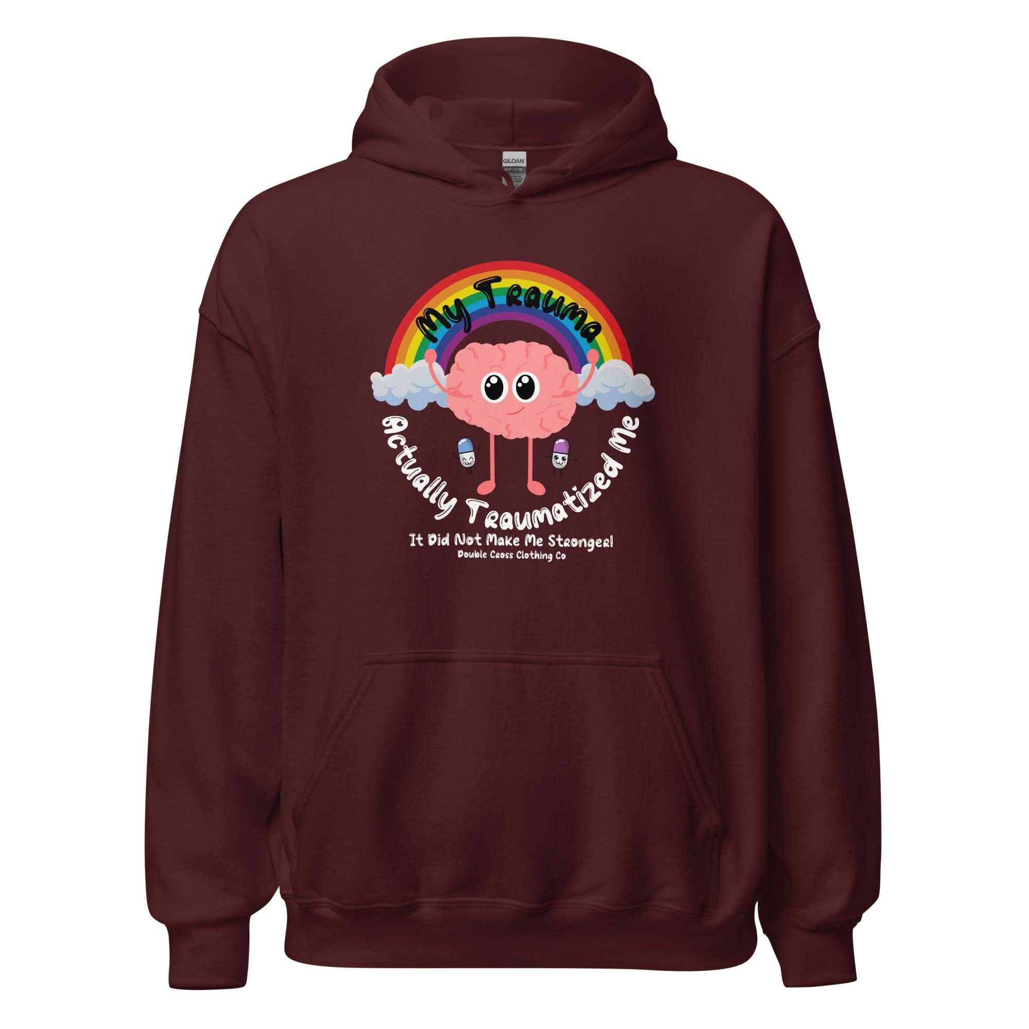 My Trauma Hoodie Maroon