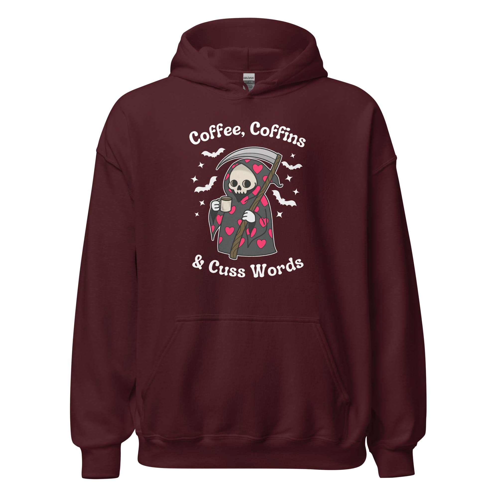 Coffee, Coffins, & Cuss Words Hoodie