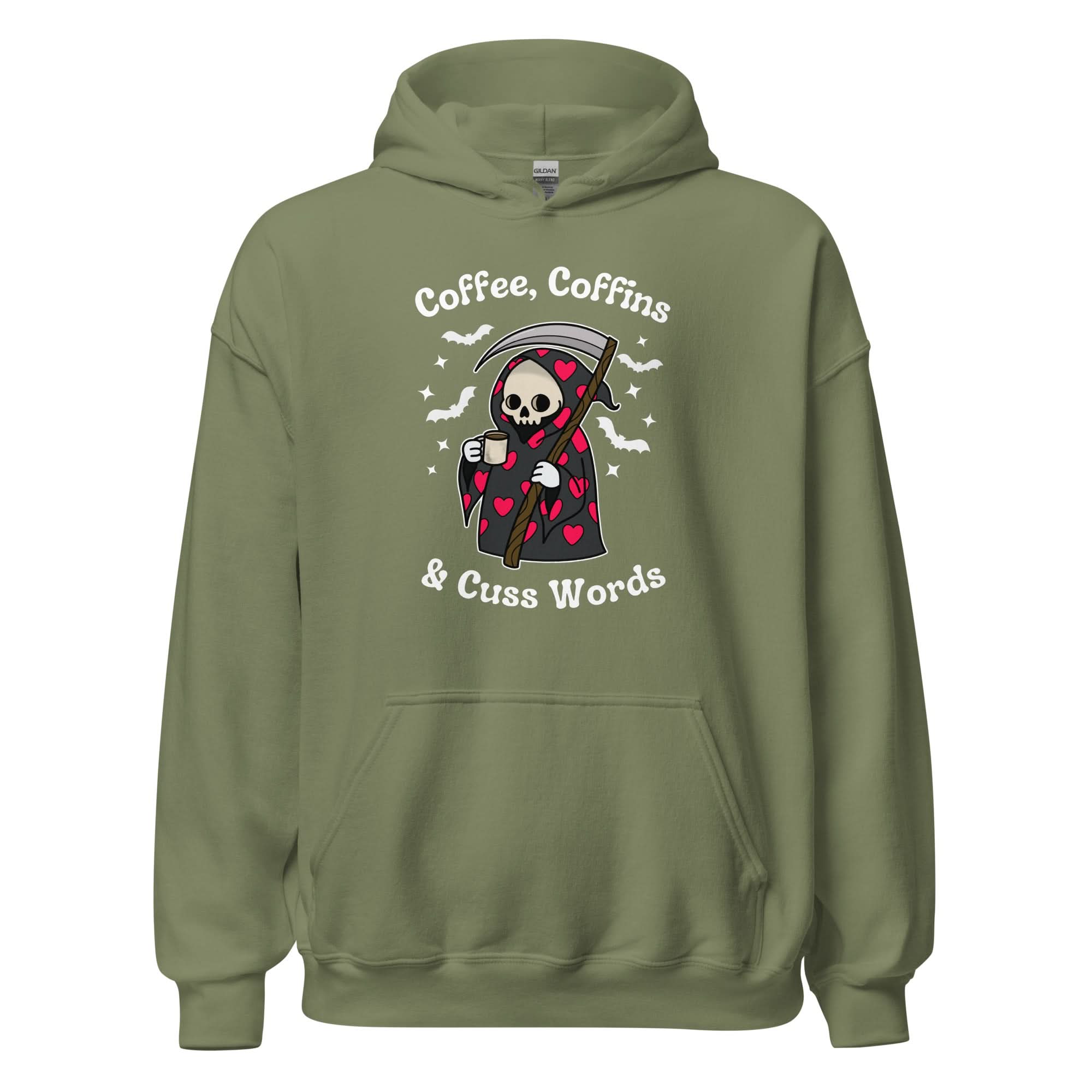 Coffee, Coffins, & Cuss Words Hoodie