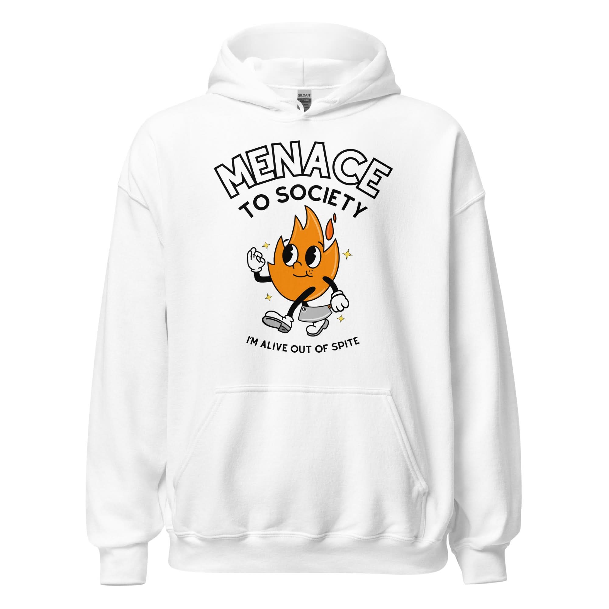 Menace To Society Hoodie - White