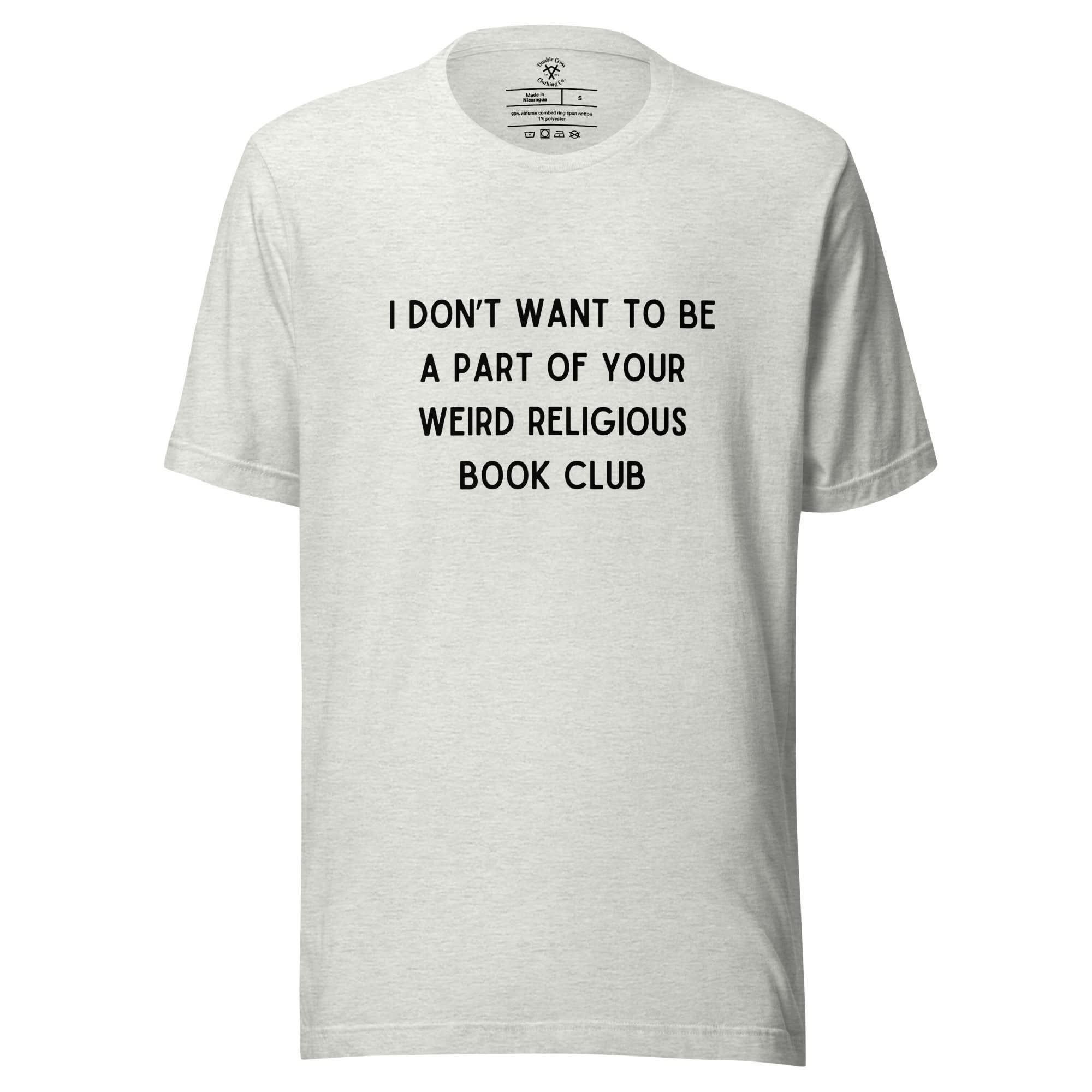 weird religious book club shirt