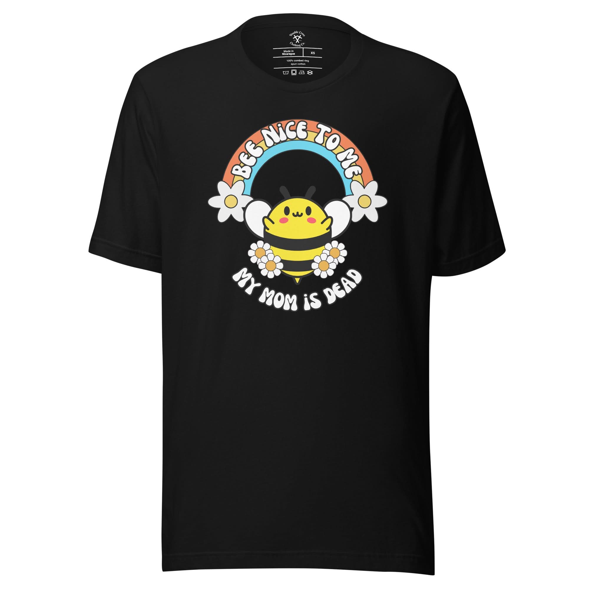Bee Nice Mom T-Shirt - Black, XL