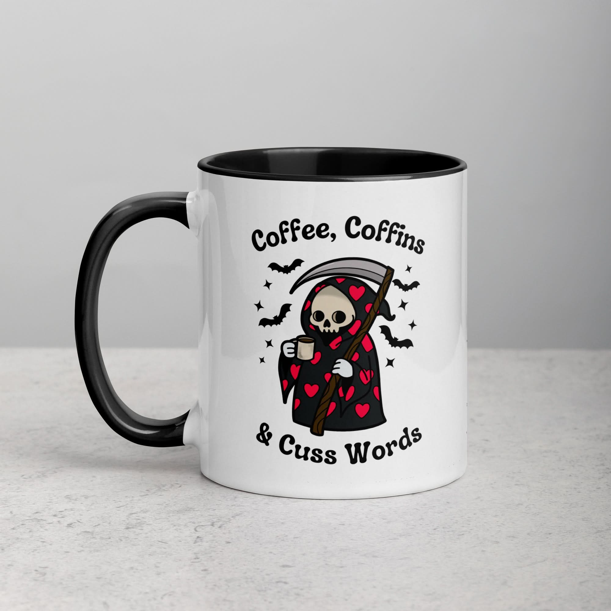 Coffee, Coffins, & Cuss Words Mug