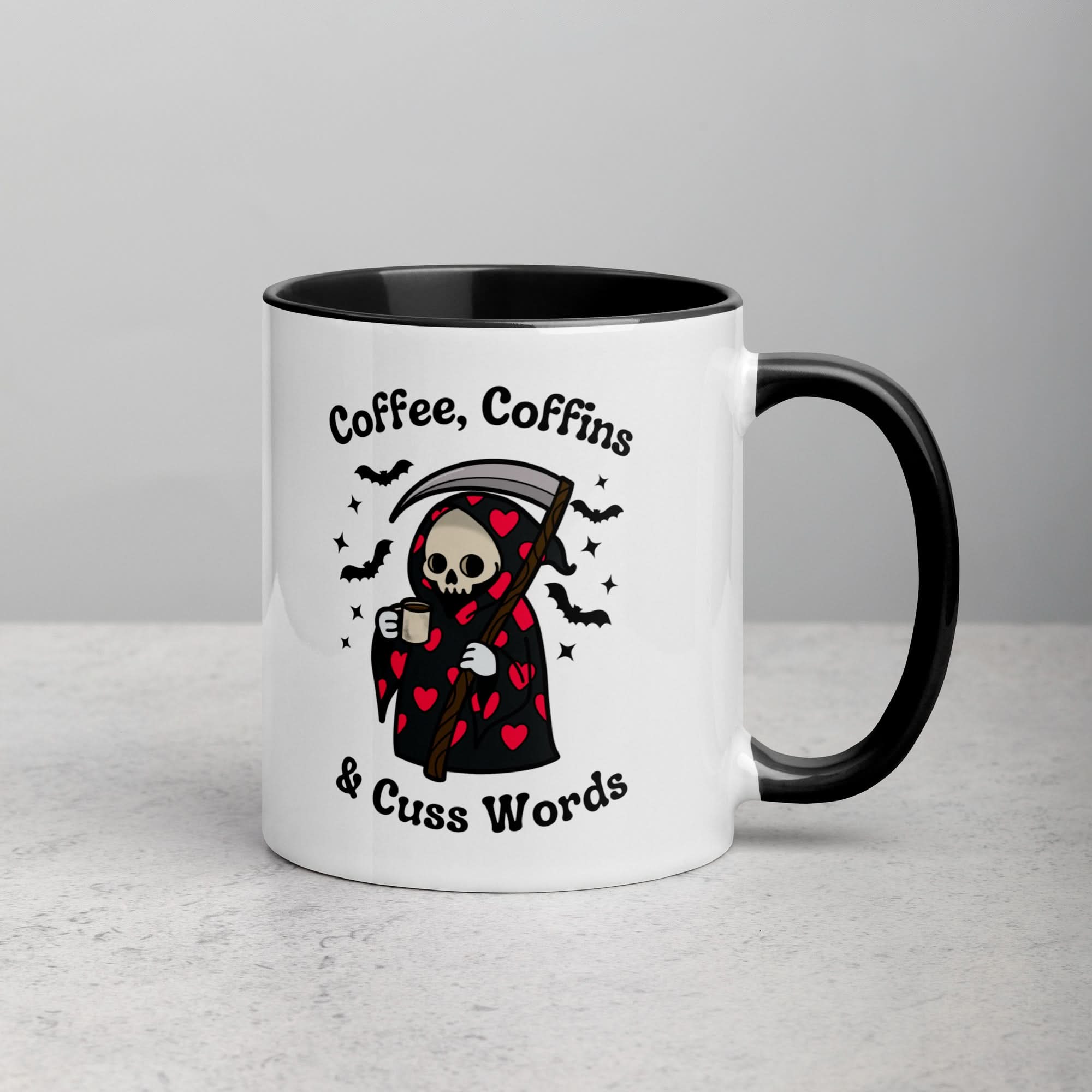 Coffee, Coffins, & Cuss Words Mug