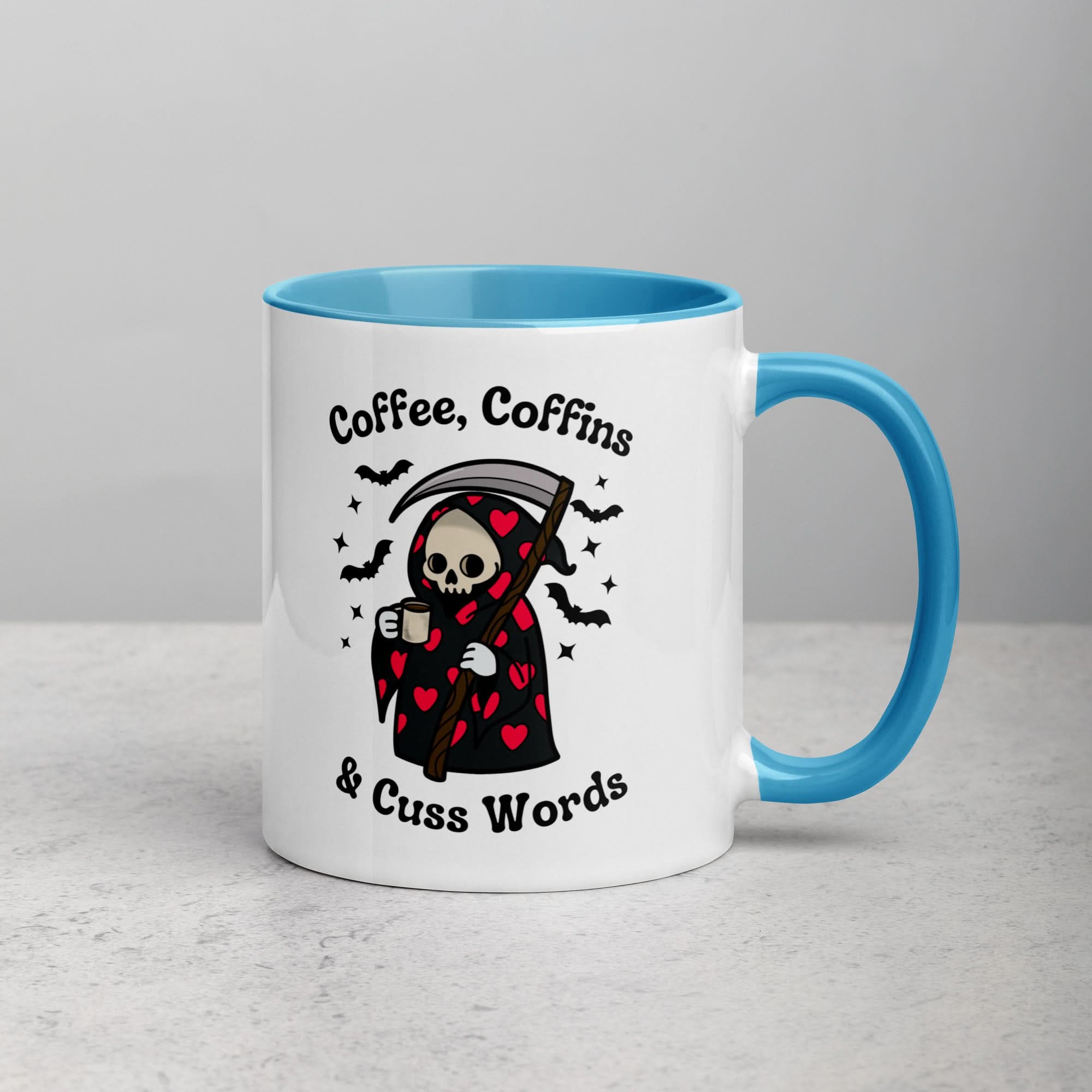 Coffee, Coffins, & Cuss Words Mug