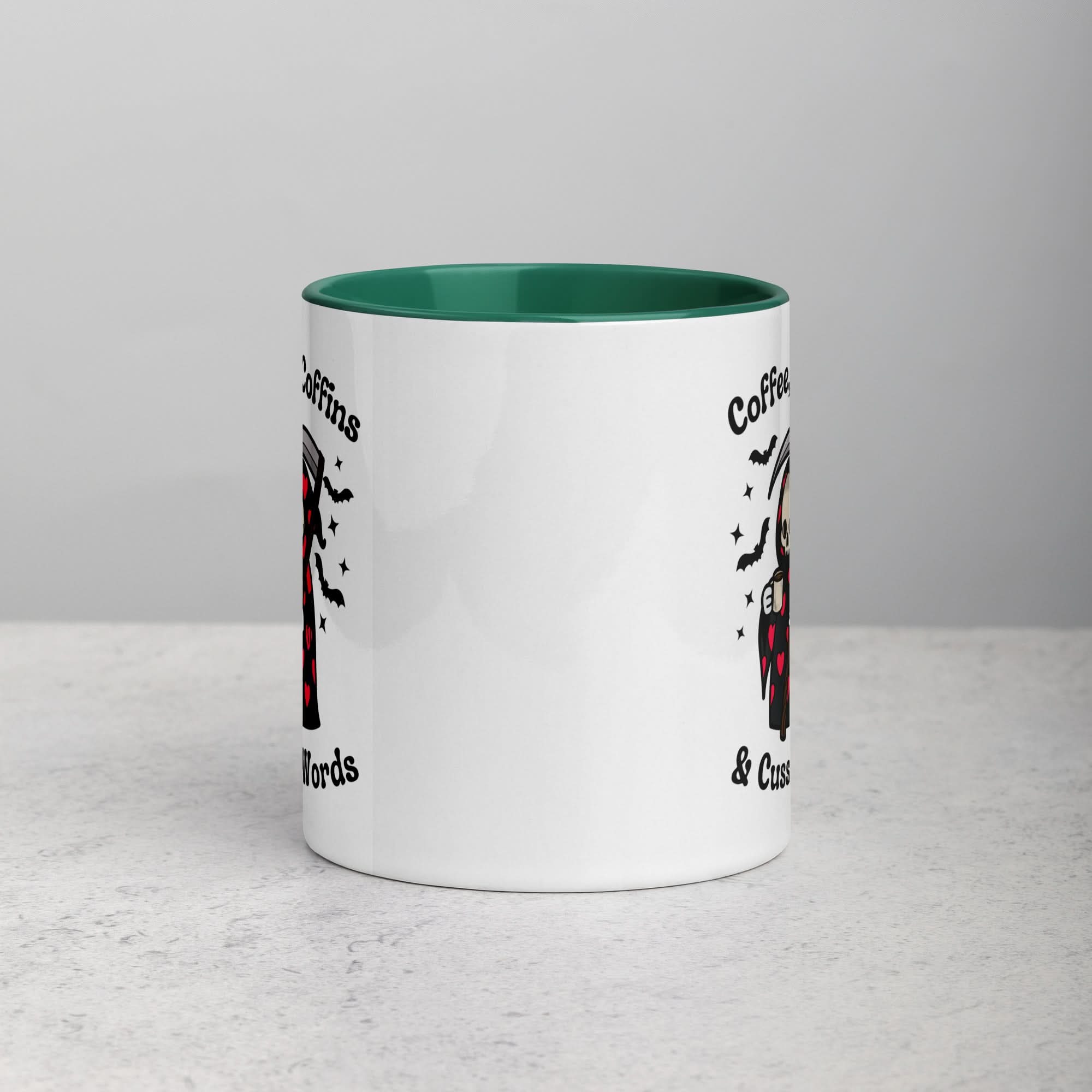Coffee, Coffins, & Cuss Words Mug