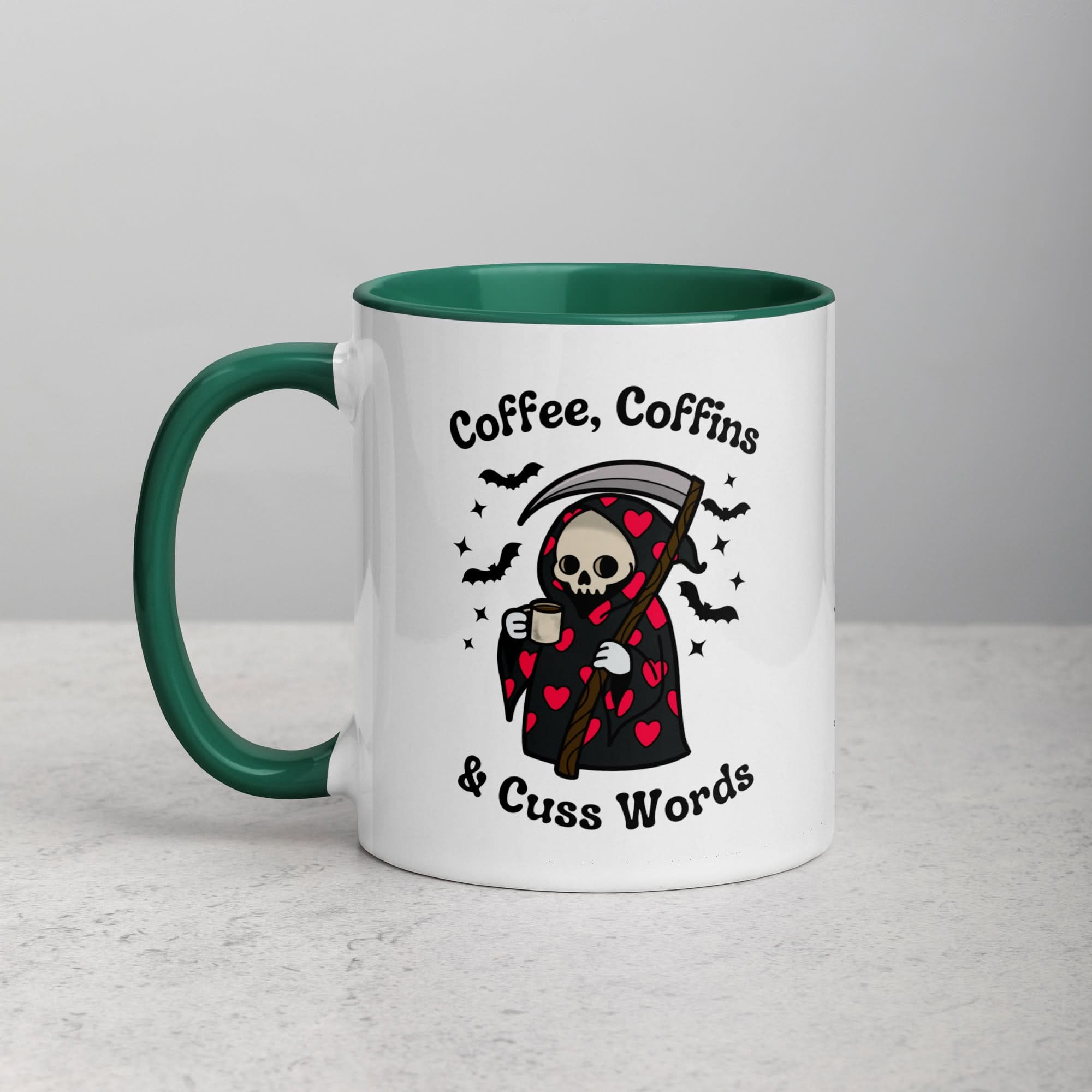 Coffee, Coffins, & Cuss Words Mug