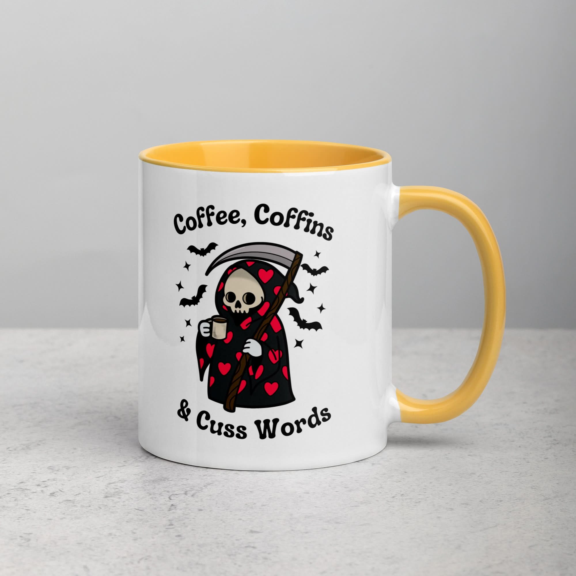 Coffee, Coffins, & Cuss Words Mug