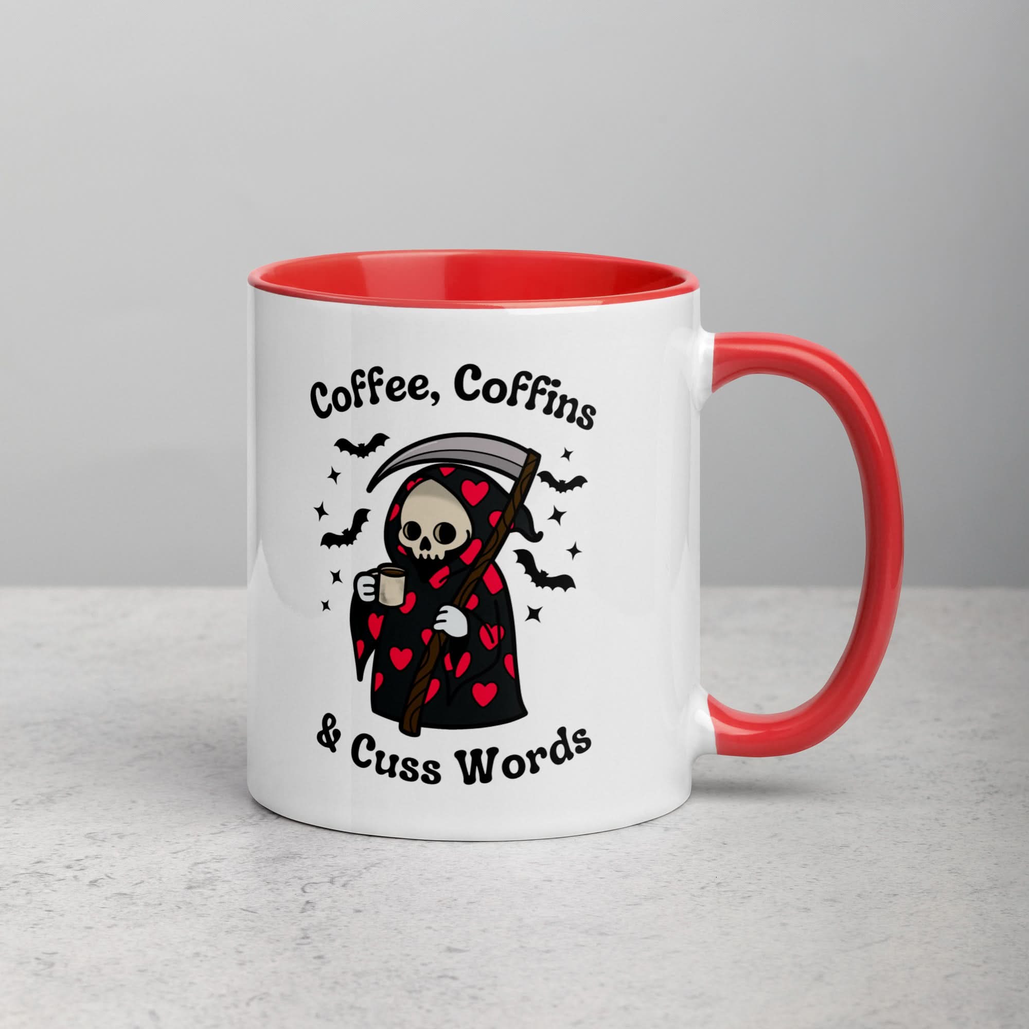 Coffee, Coffins, & Cuss Words Mug