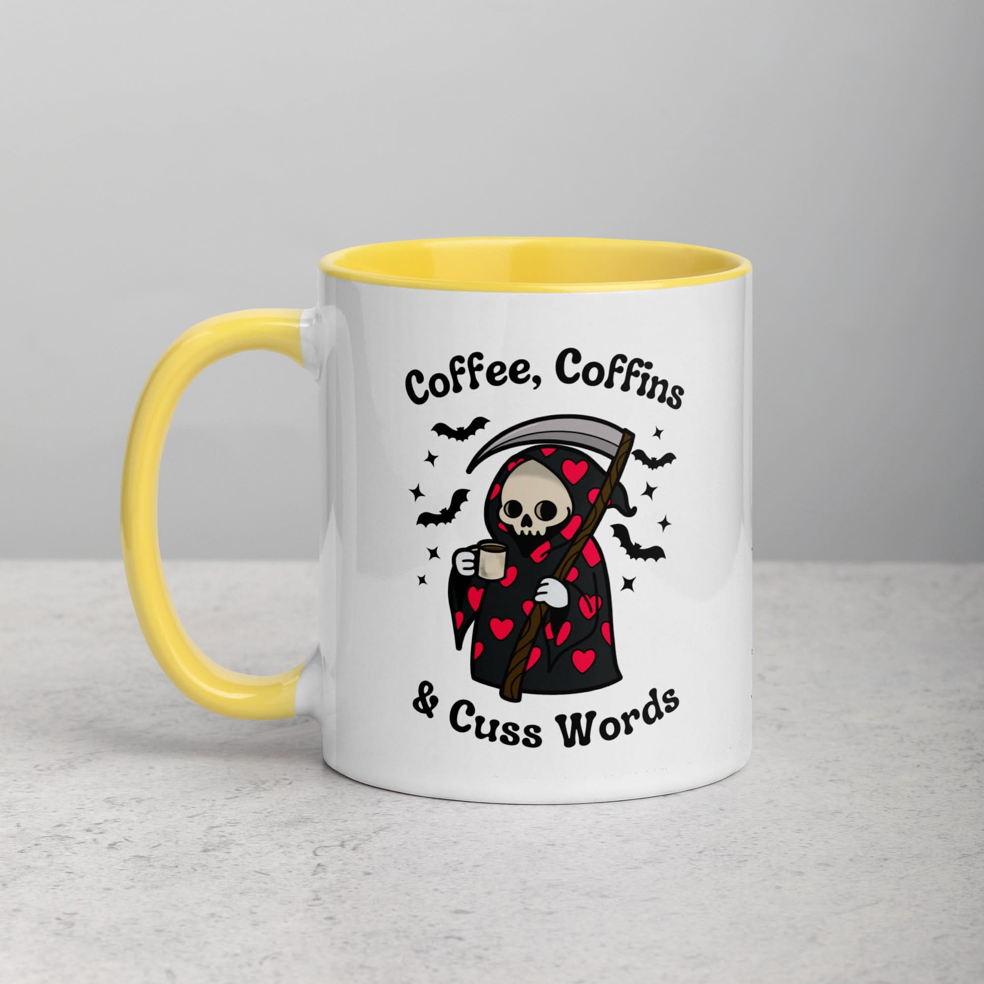 Coffee, Coffins, & Cuss Words Mug