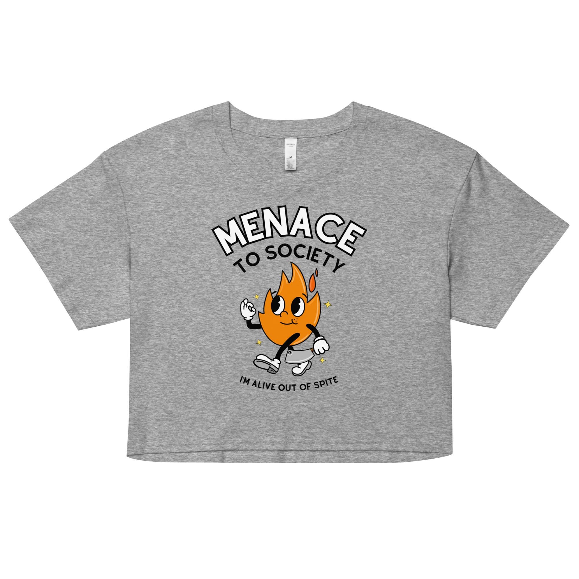 Menace to Society Crop Top