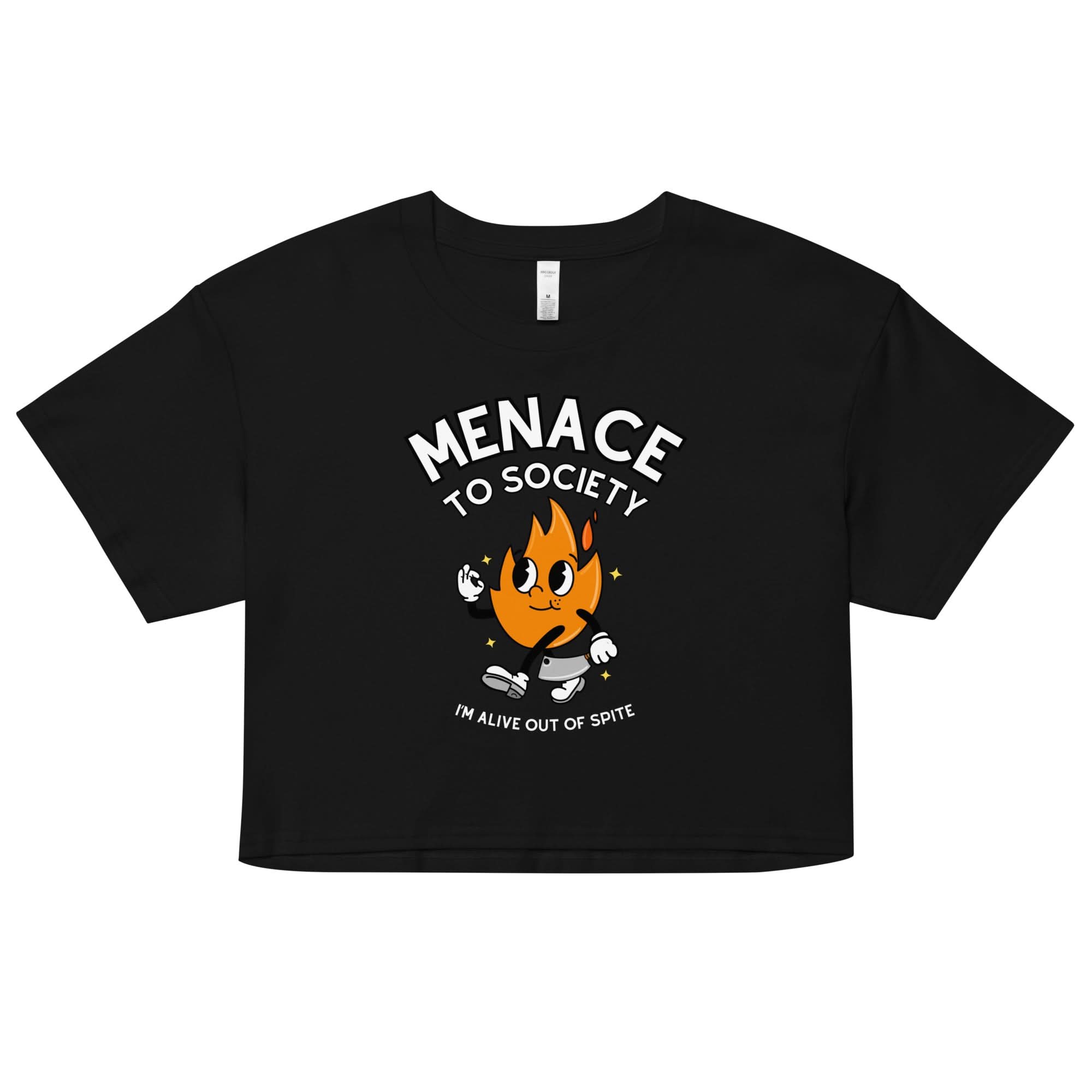 Menace to Society Crop Top