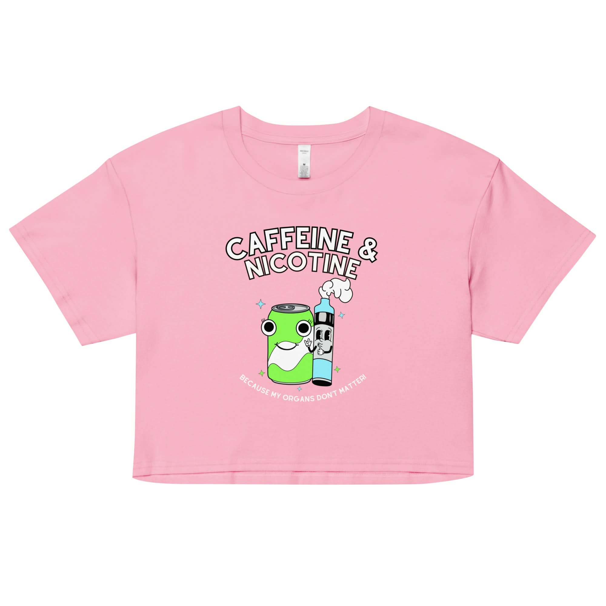 Caffeine & Nicotine Crop Top