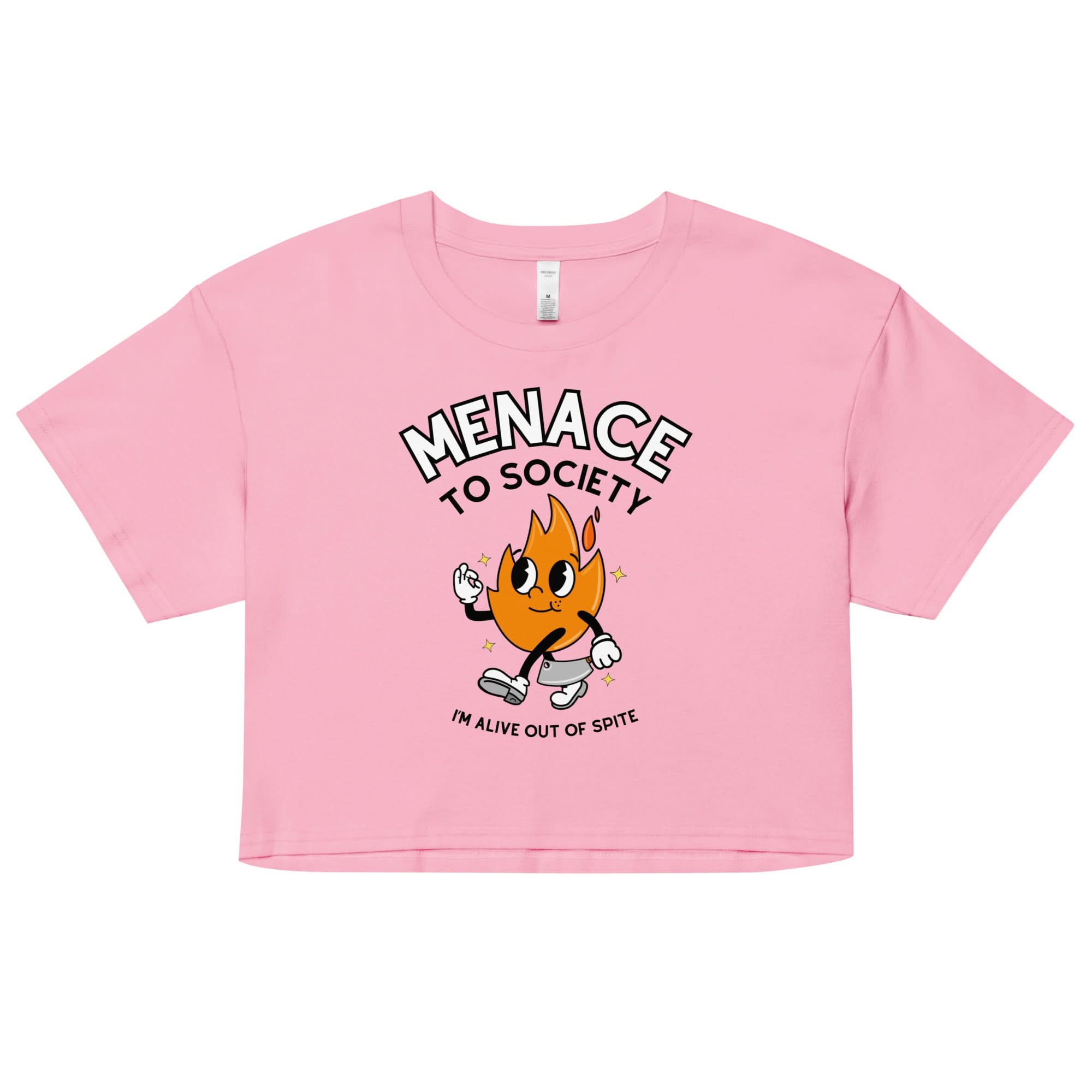 Menace to Society Crop Top