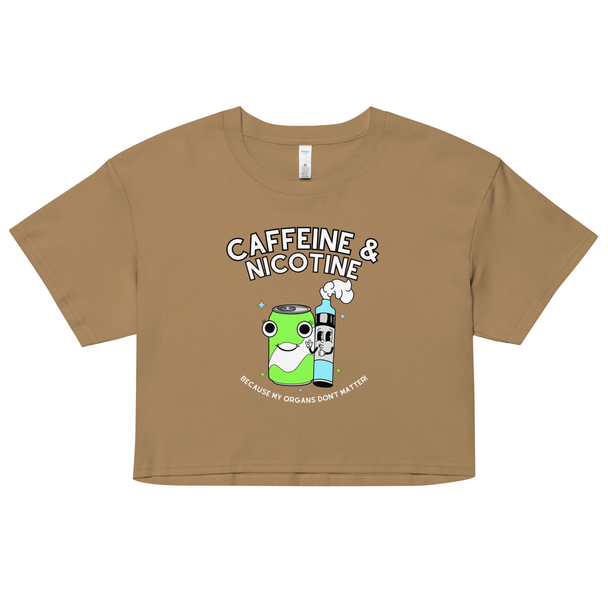Caffeine & Nicotine Crop Top