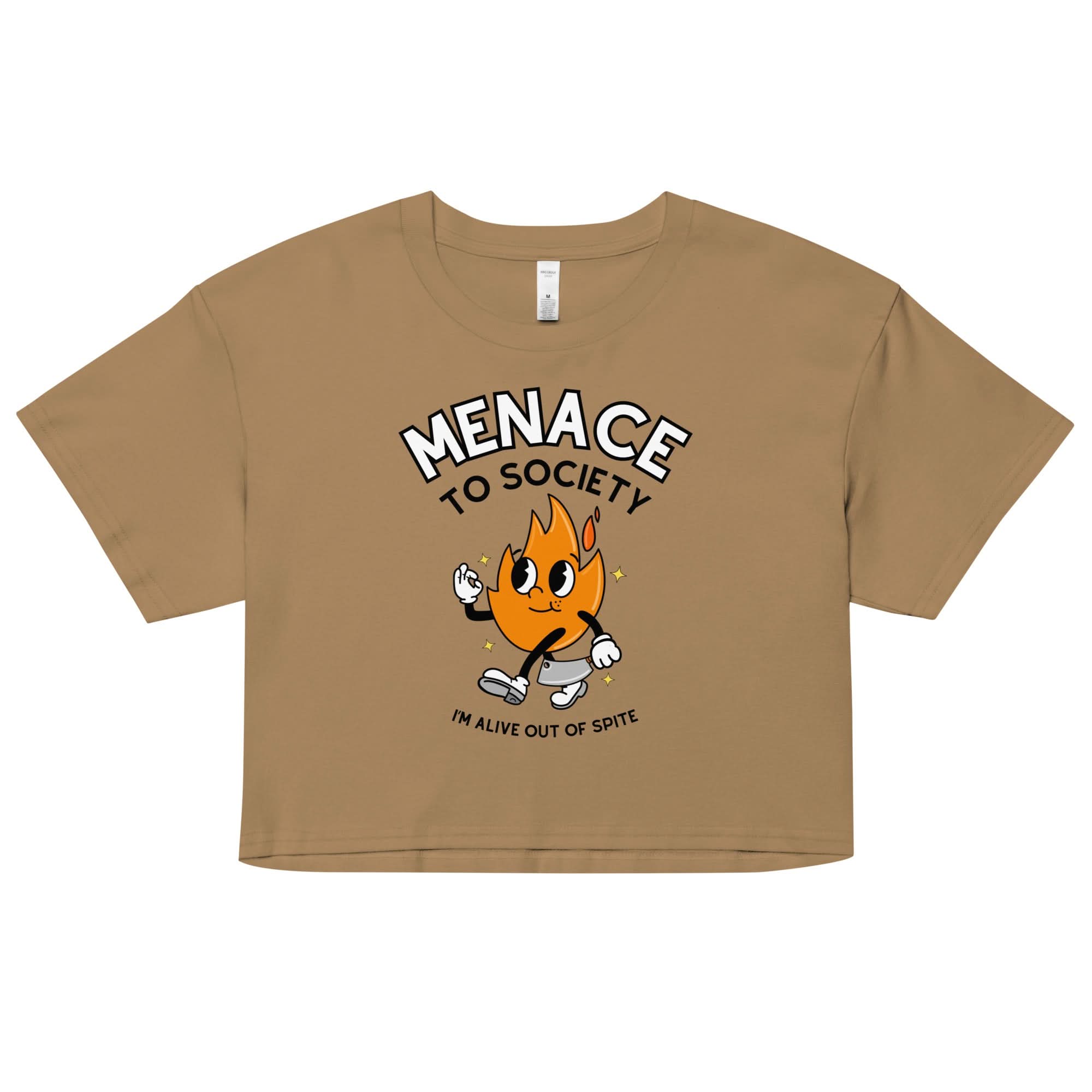 Menace to Society Crop Top
