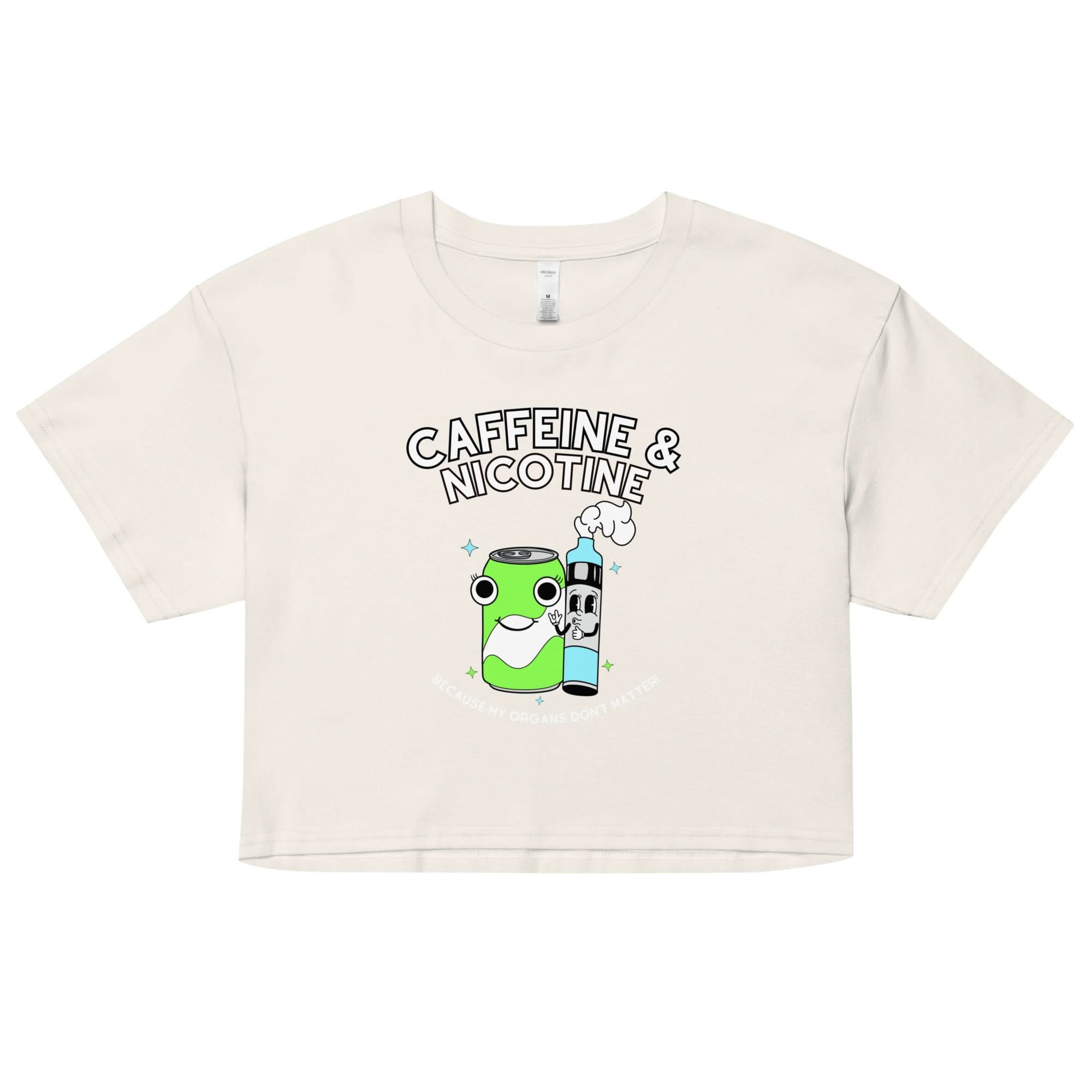 Caffeine & Nicotine Crop Top