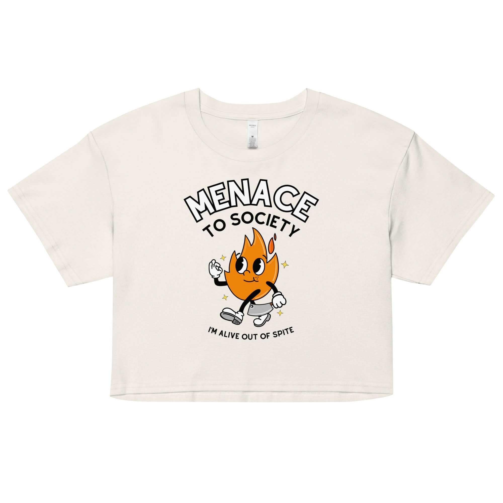 Menace to Society Crop Top