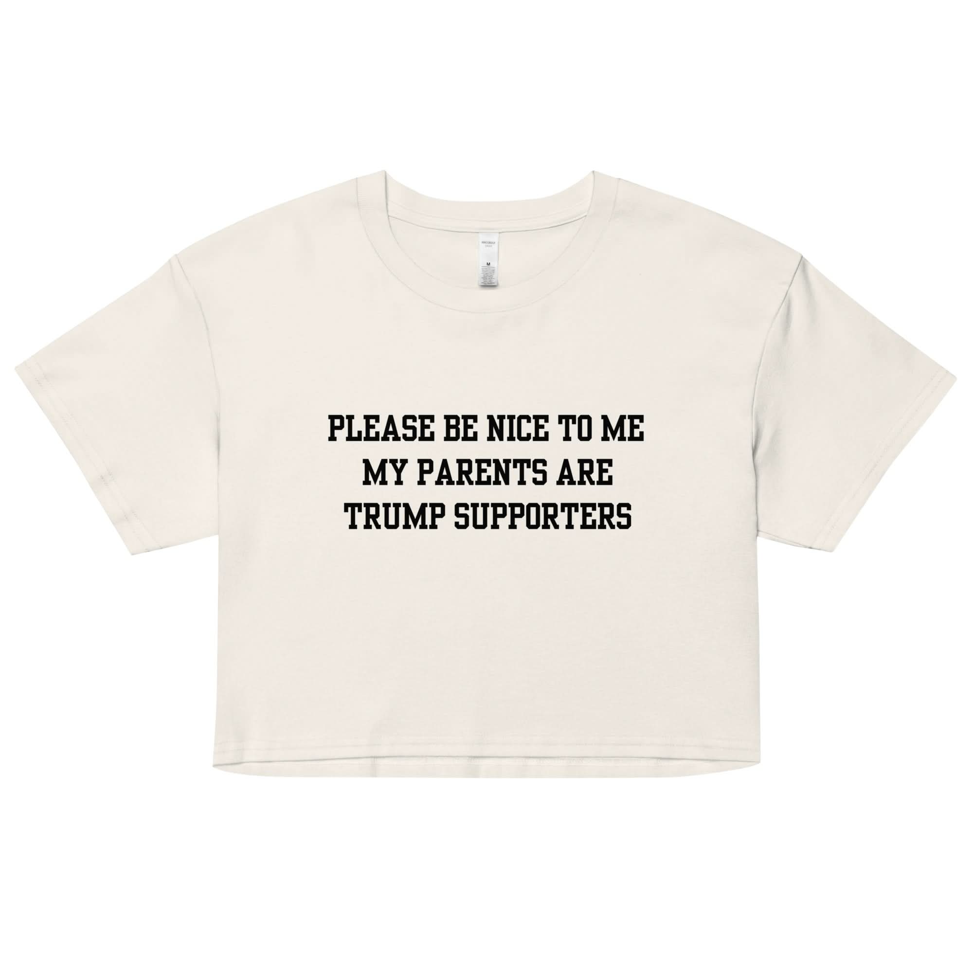 Trump Supporter Parents Crop Top