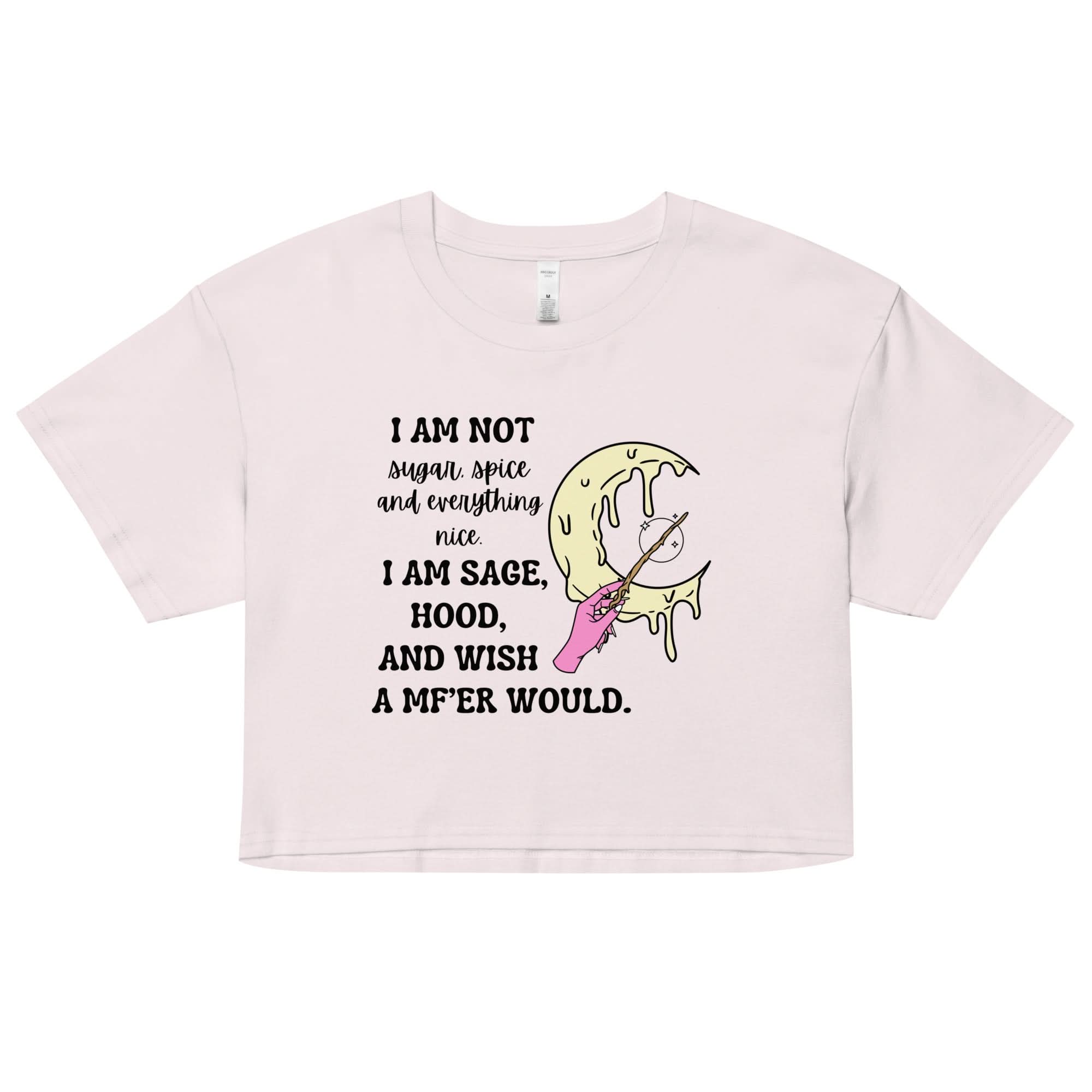 Sage and Hood Crop Top