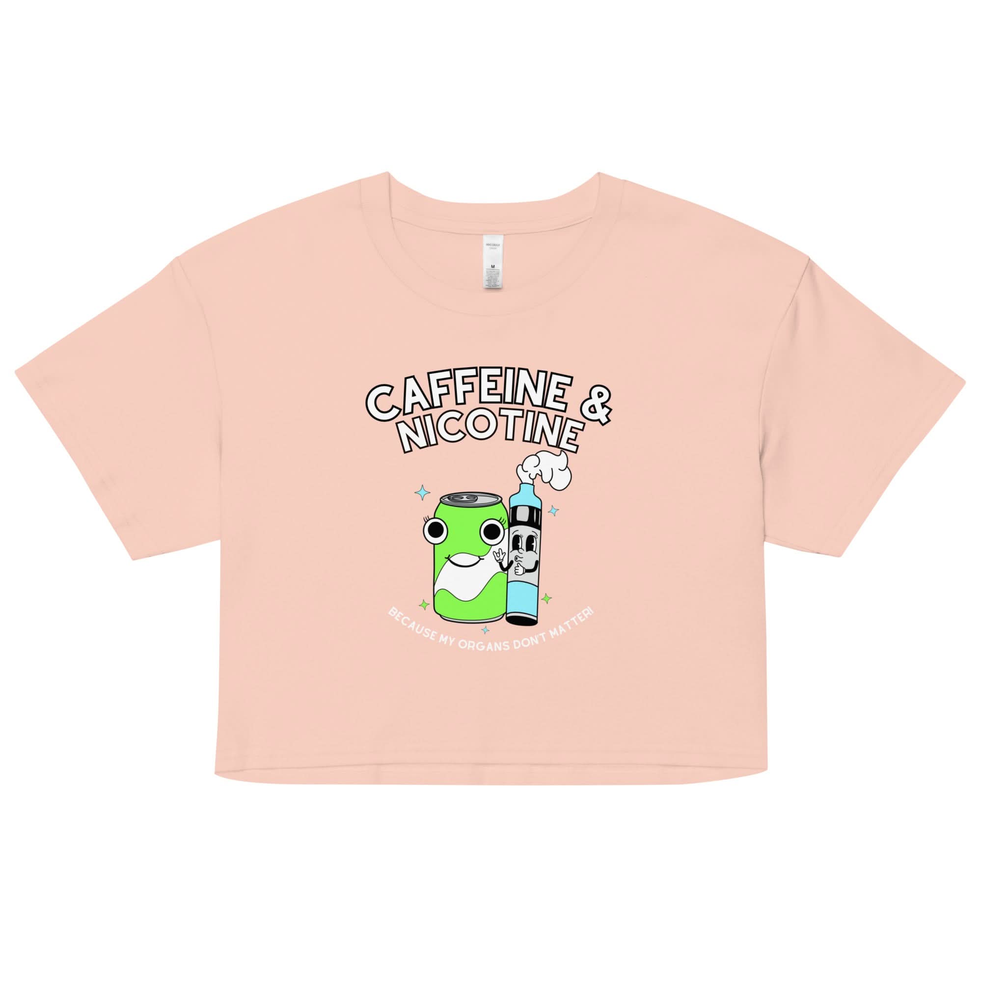 Caffeine & Nicotine Crop Top