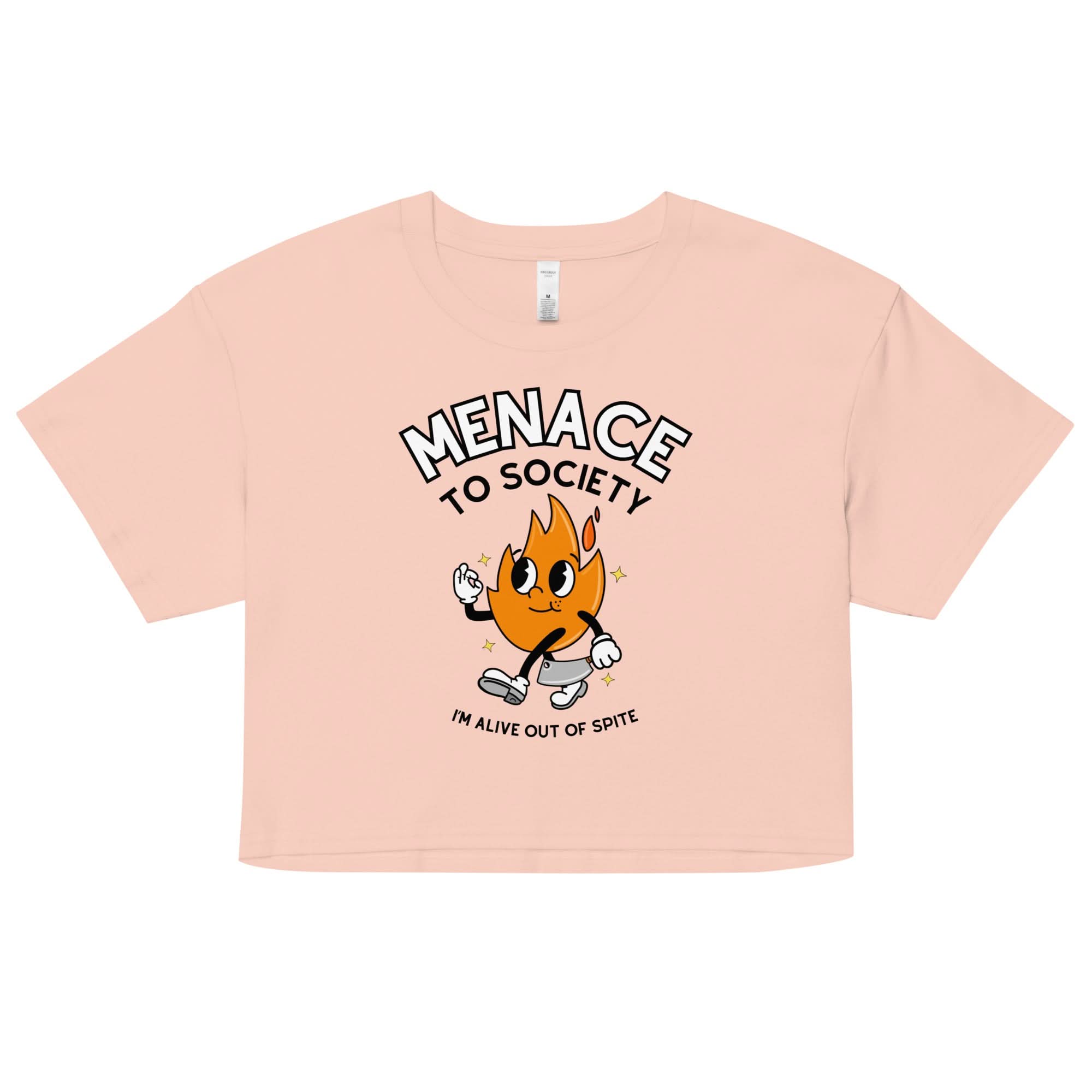 Menace to Society Crop Top