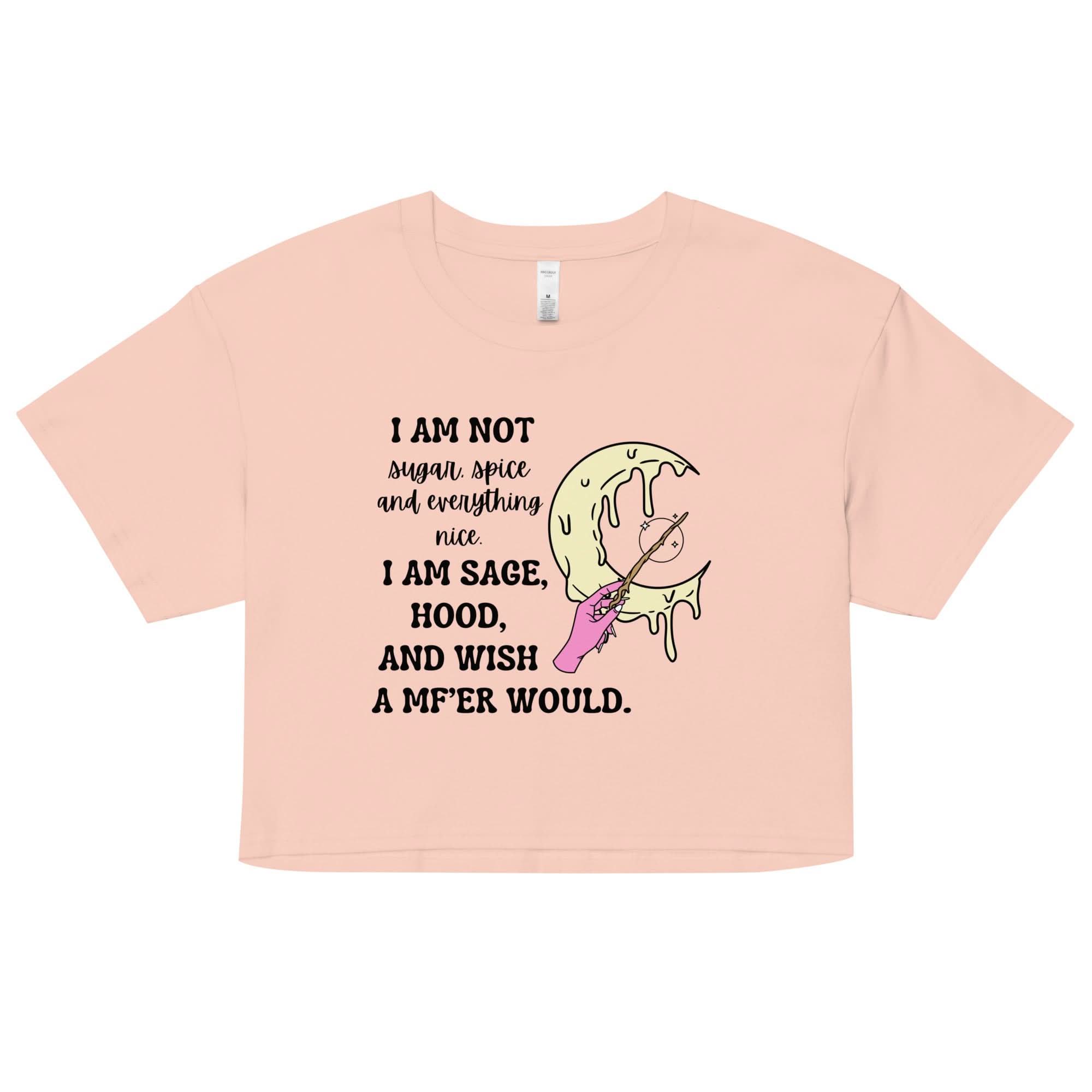 Sage and Hood Crop Top