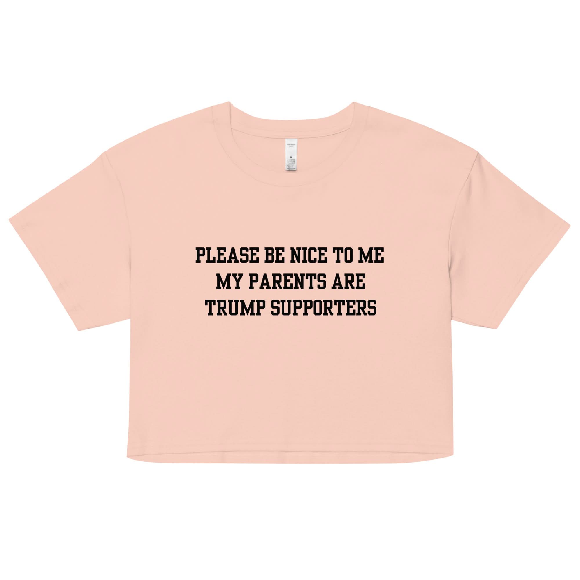 Trump Supporter Parents Crop Top