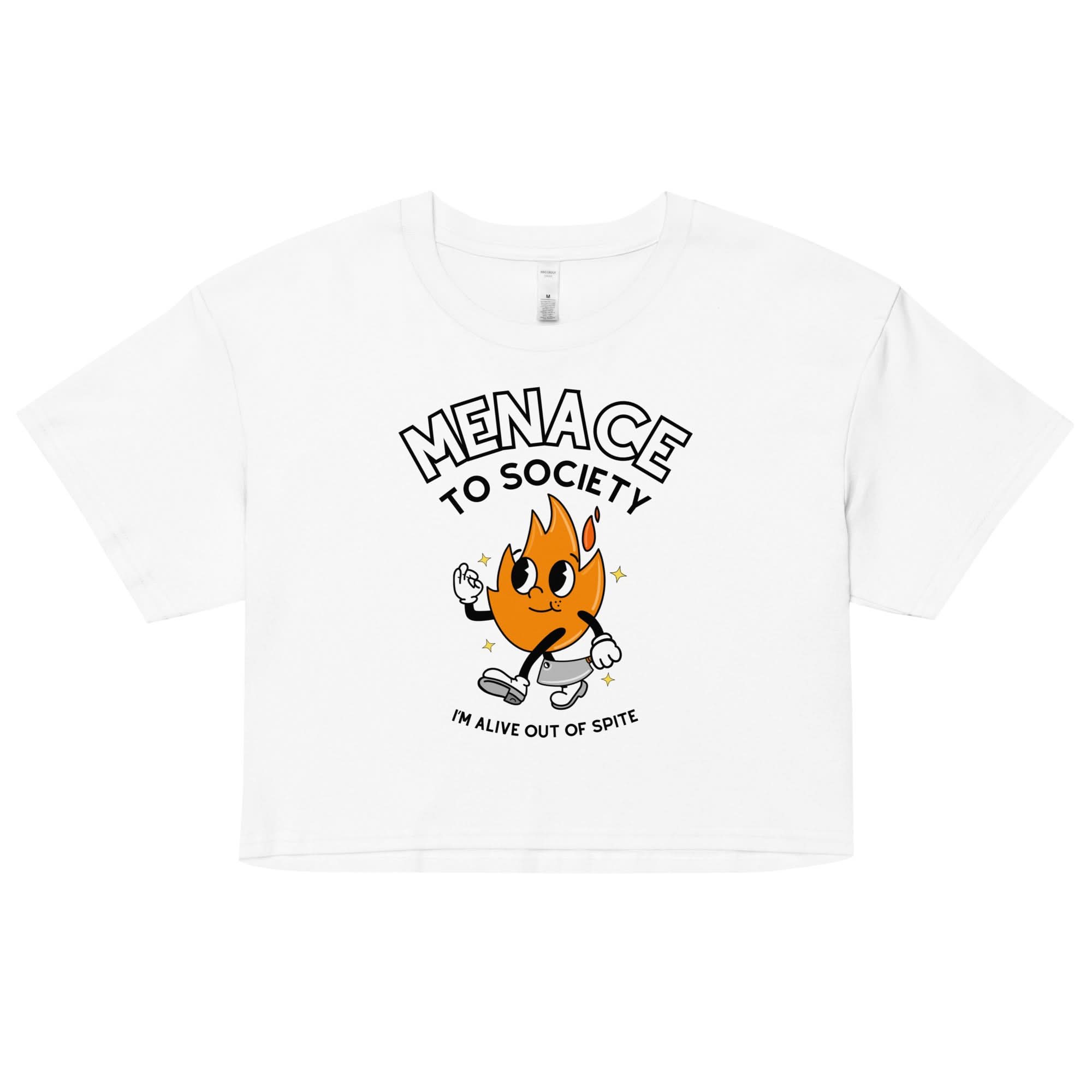 Menace to Society Crop Top