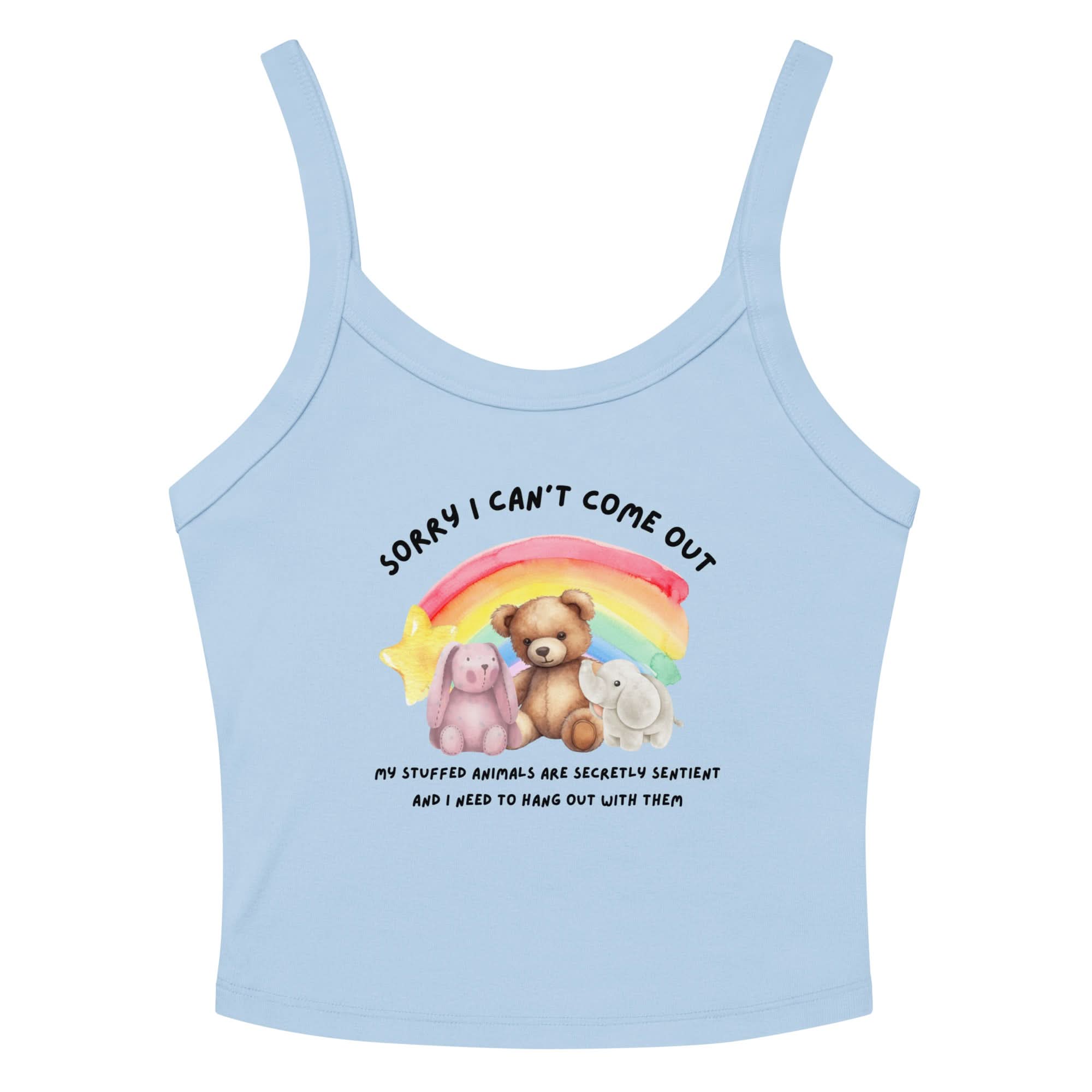 Stuffed Animals Crop Tank Top