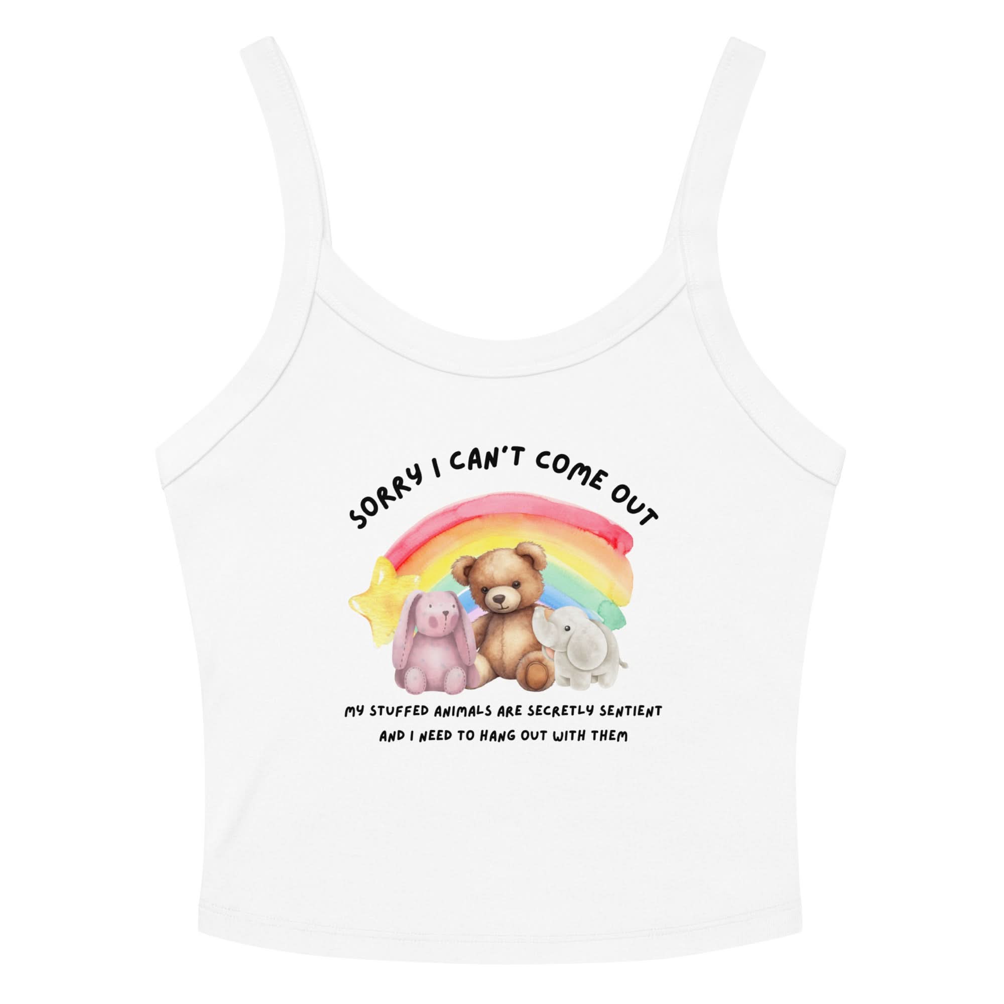 Stuffed Animals Crop Tank Top