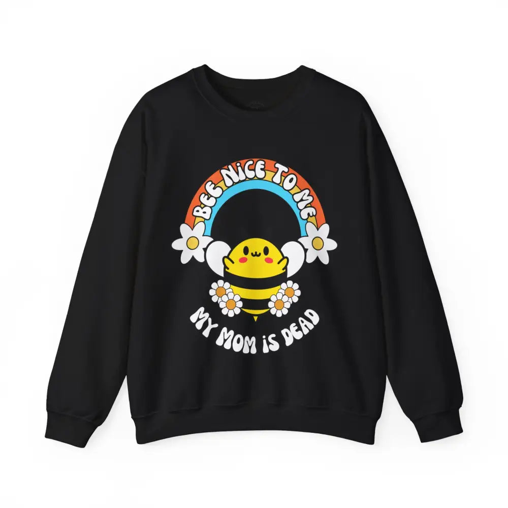 Bee Nice Mom Crewneck S / Black Sweatshirt